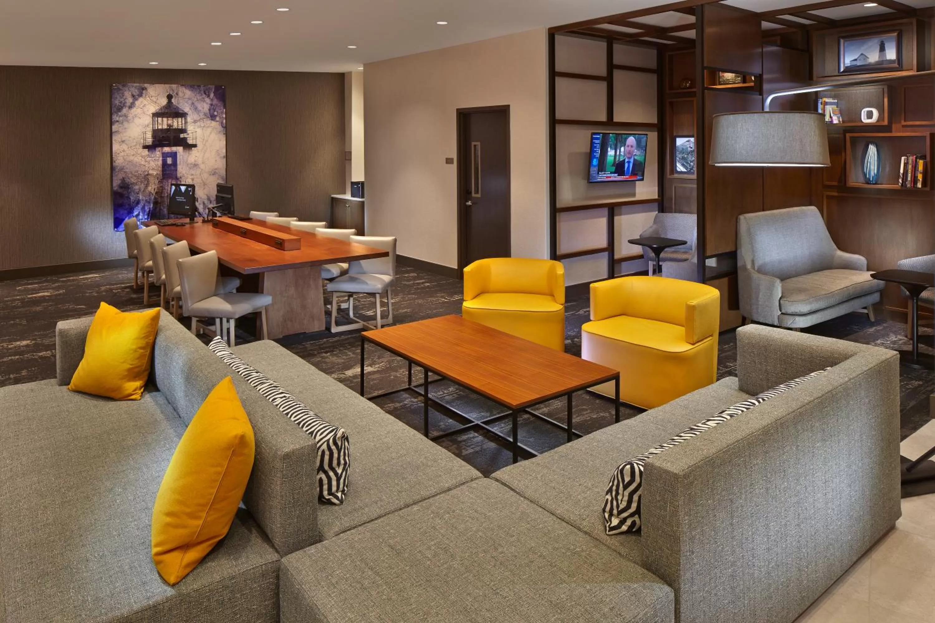 Lobby or reception in Hyatt Place Warwick/Providence Airport