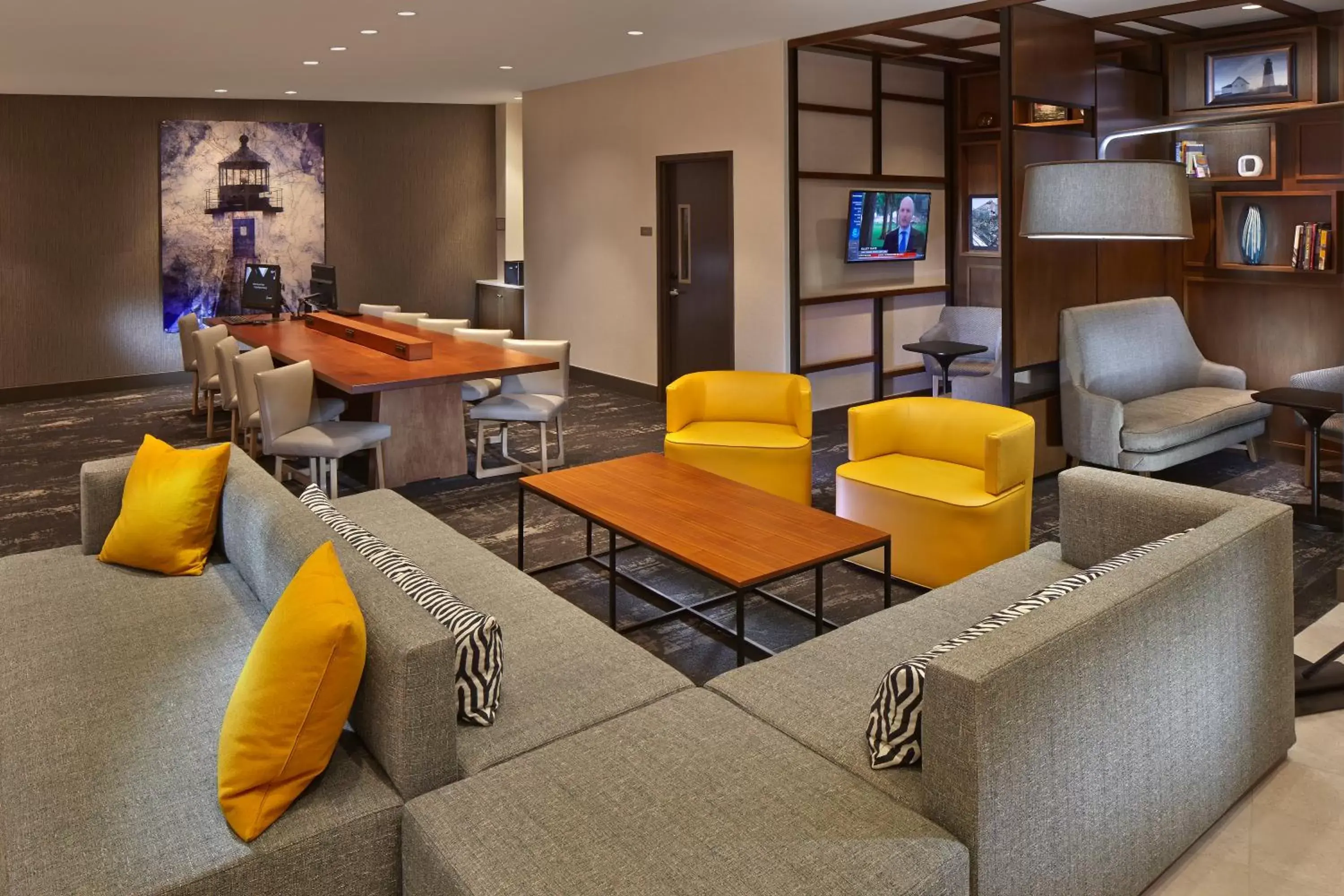 Lobby or reception, Lounge/Bar in Hyatt Place Warwick/Providence Airport