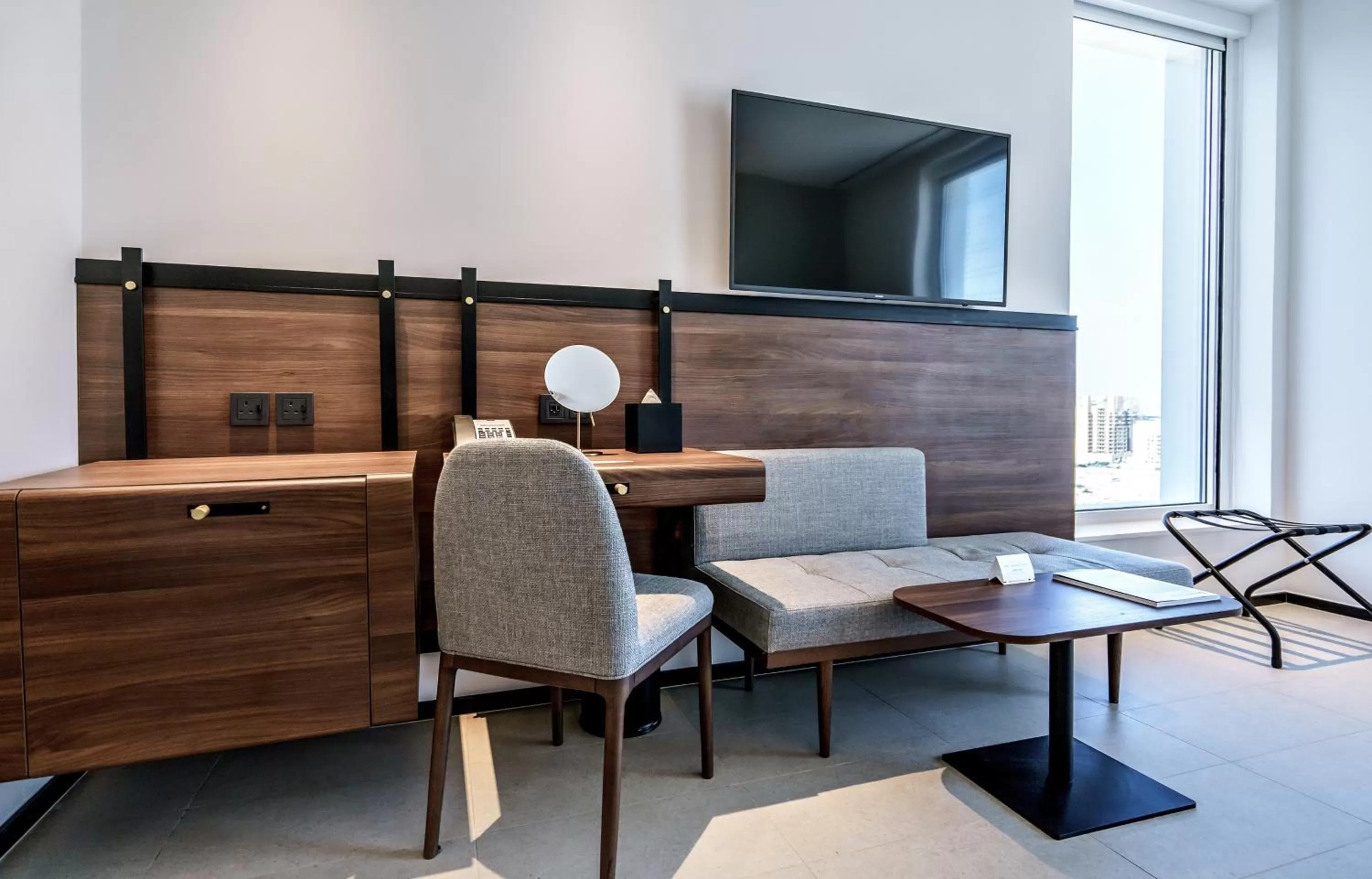 Seating area in FORM Hotel Al Jaddaf, Dubai, a Member of Design Hotels