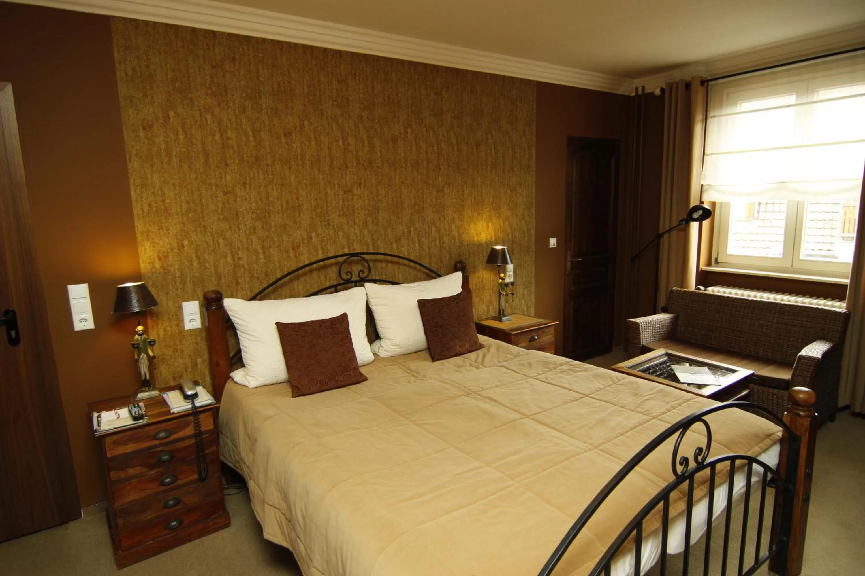 Bed in Art Hotel Neckar