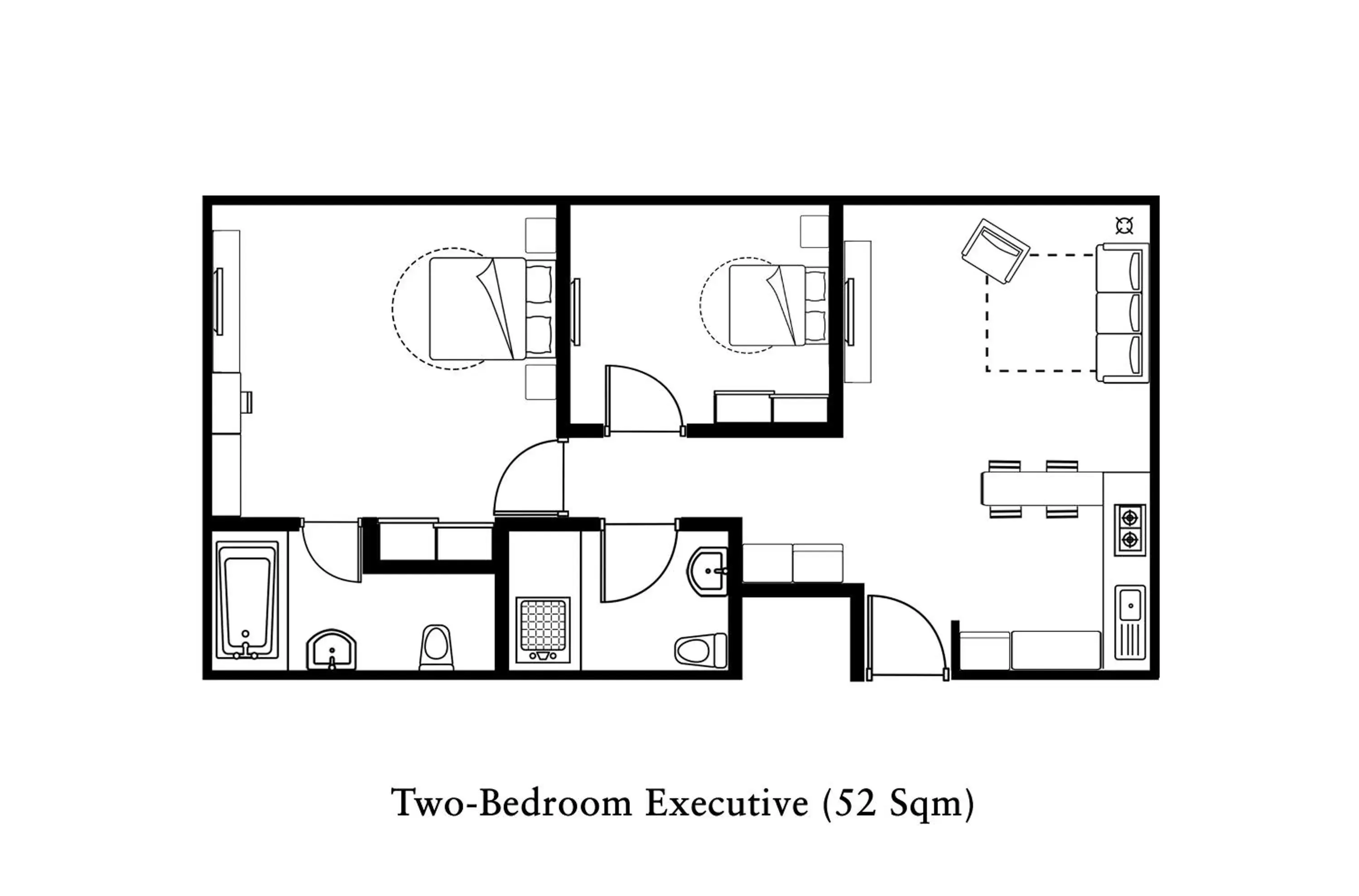 View (from property/room), Floor Plan in Somerset Sudirman Jakarta