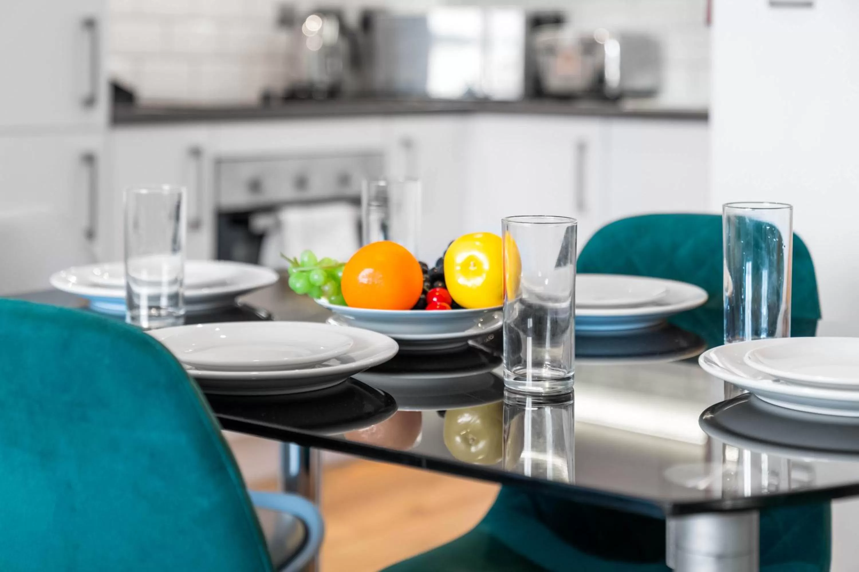 Decorative detail, Dining Area in Onyx O2 Arena Brindley Place Broad Street Large Spacious Apartment