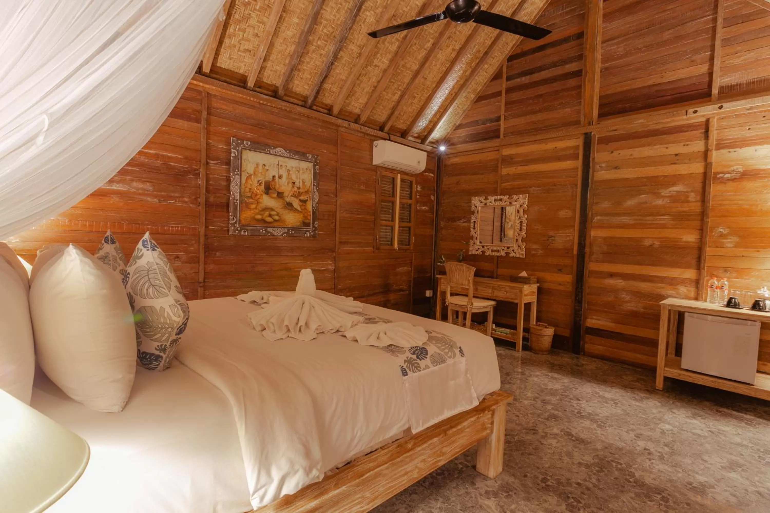 Bed in Nauna Villa Ubud