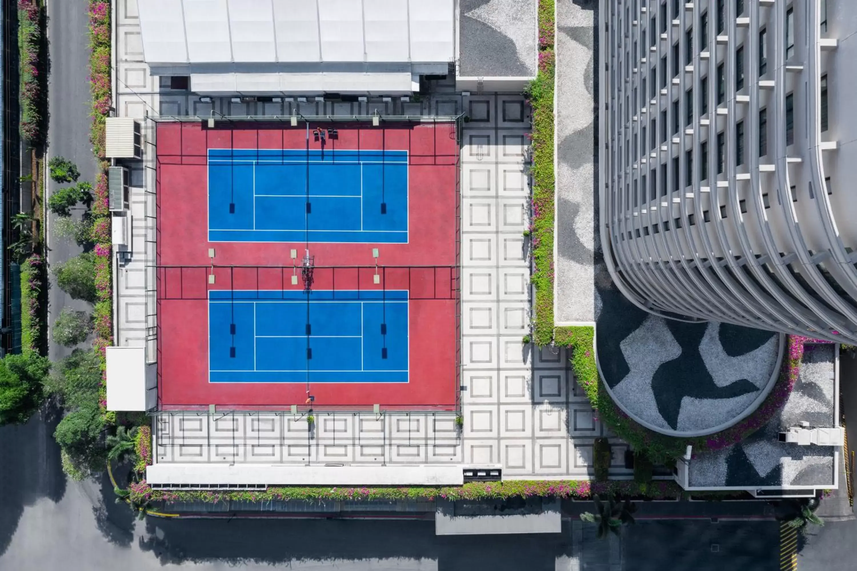 Tennis court, Floor Plan in Edsa Shangri-La, Manila