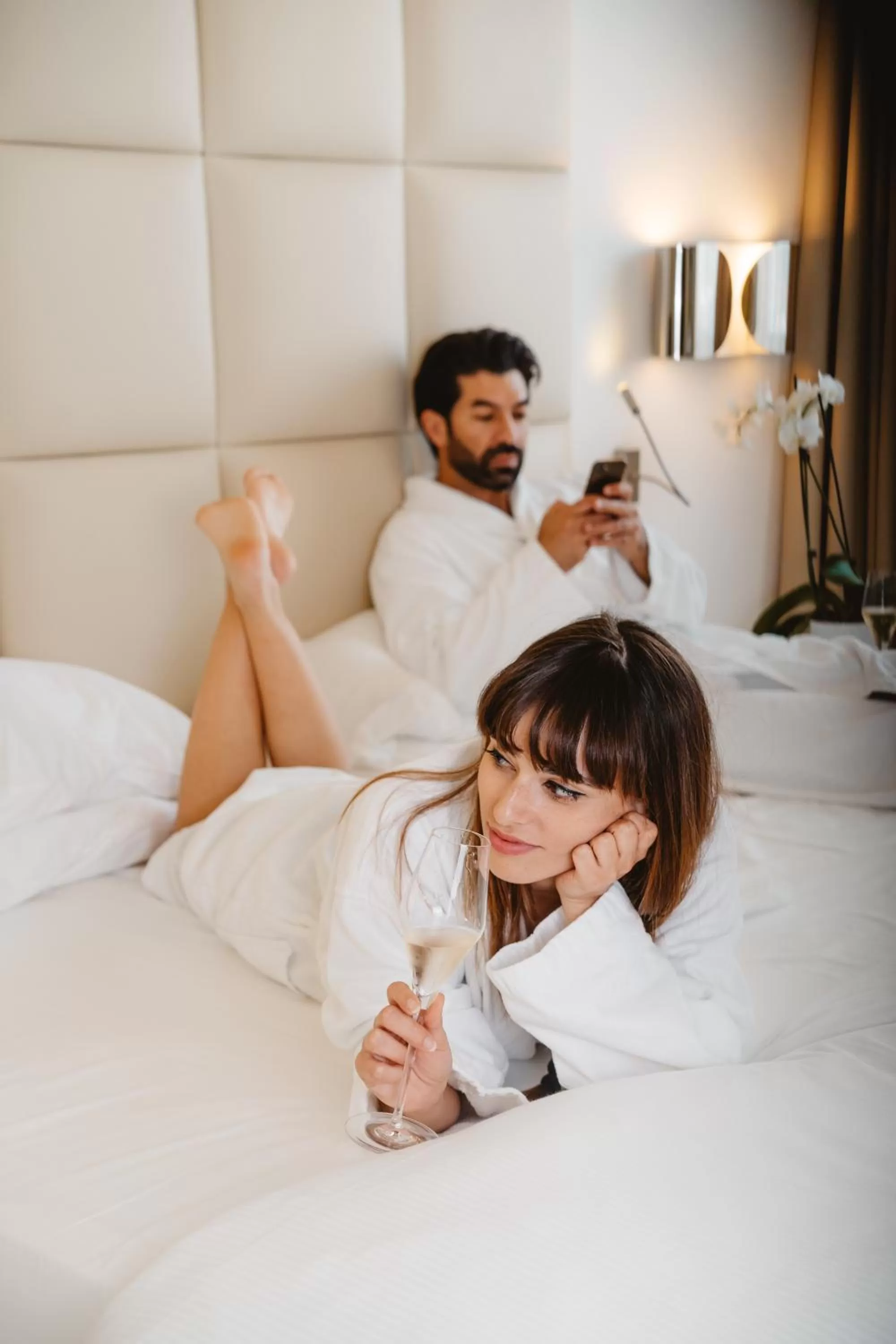 People, Bed in Jazz Hotel