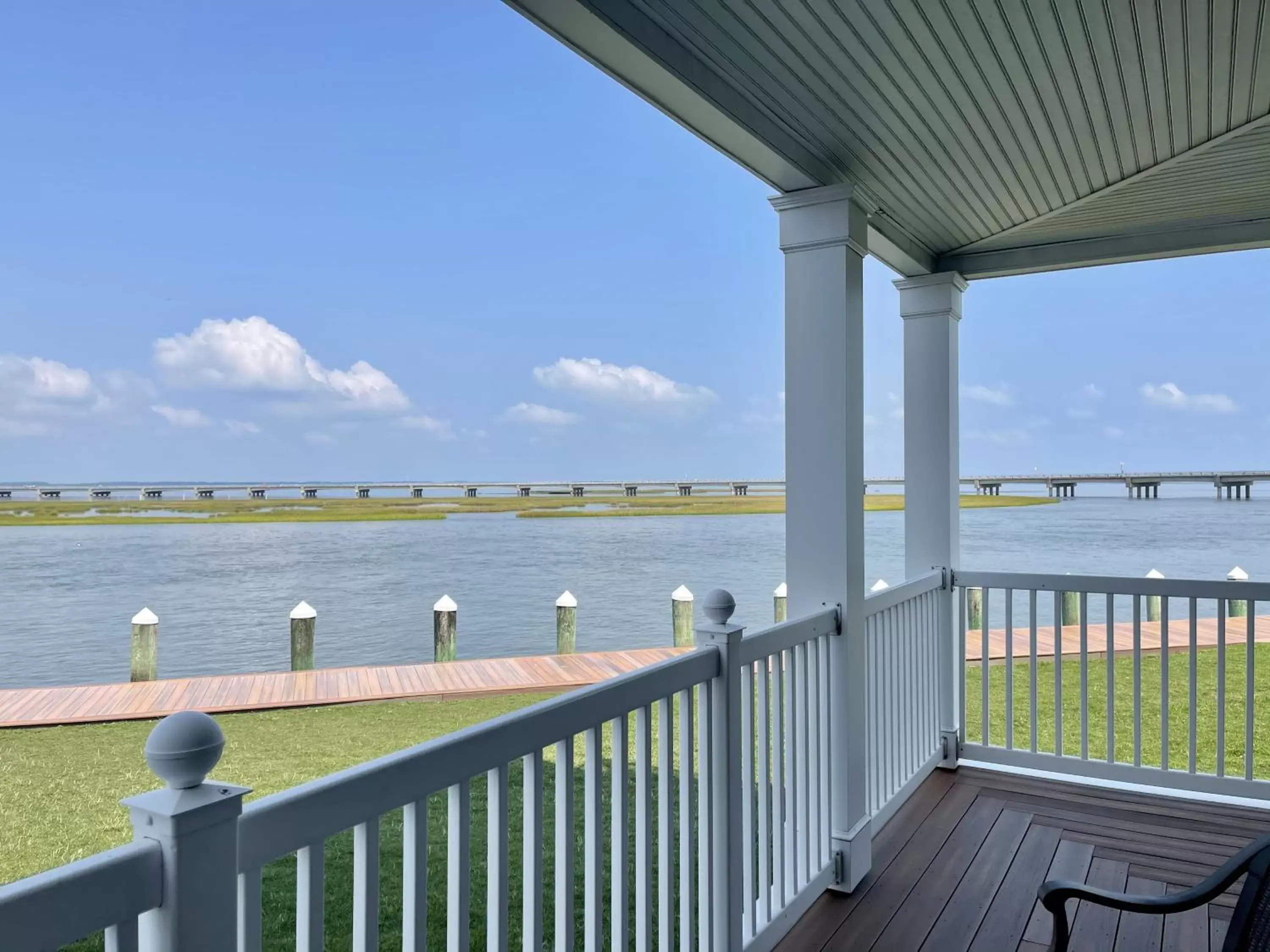 View (from property/room), Balcony/Terrace in Comfort Suites Chincoteague Island Bayfront Resort