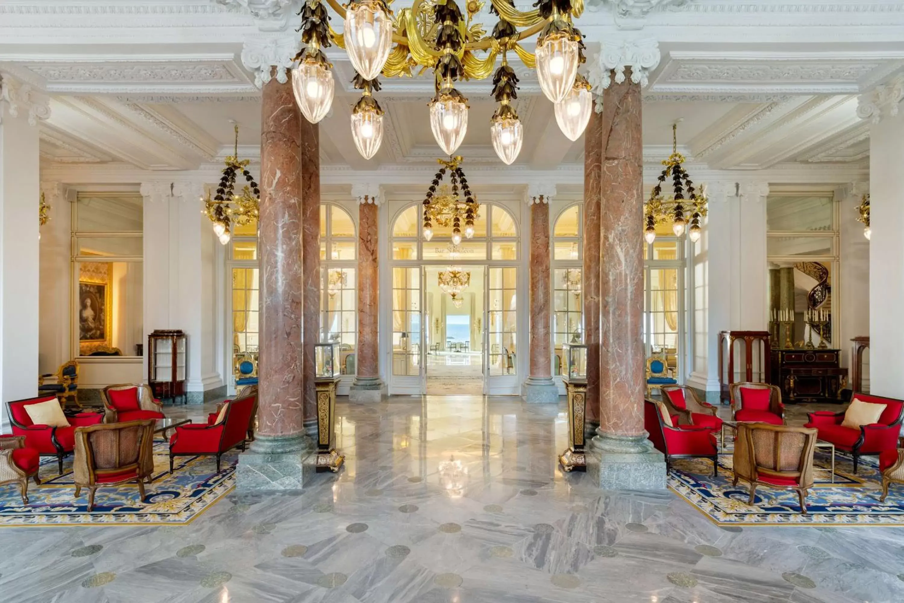 Lobby or reception in Hôtel du Palais Biarritz, in The Unbound Collection by Hyatt Lobby or reception in Hôtel du Palais Biarritz, in The Unbound Collection by Hyatt