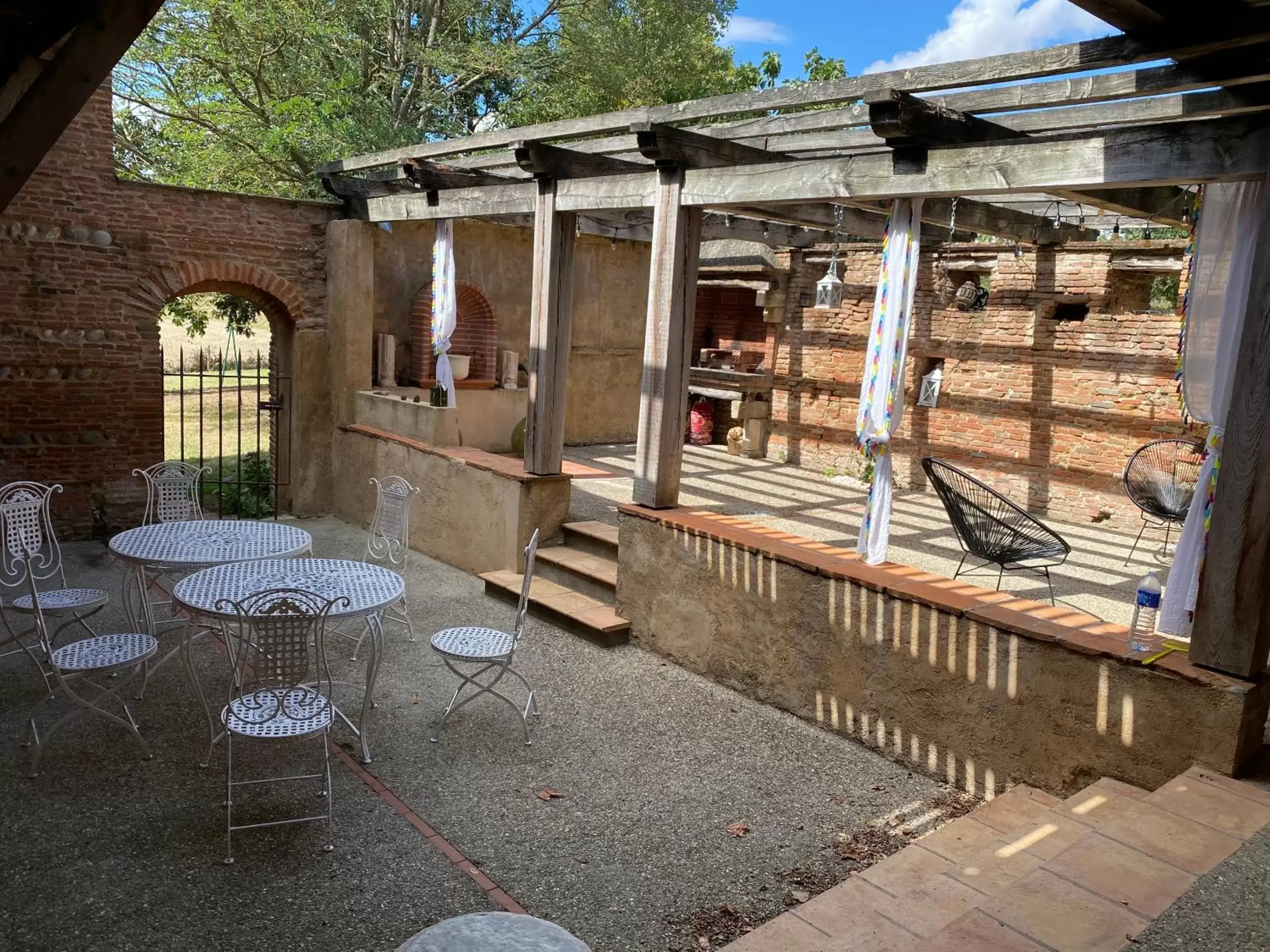 Patio in Manoir du Bouyssou