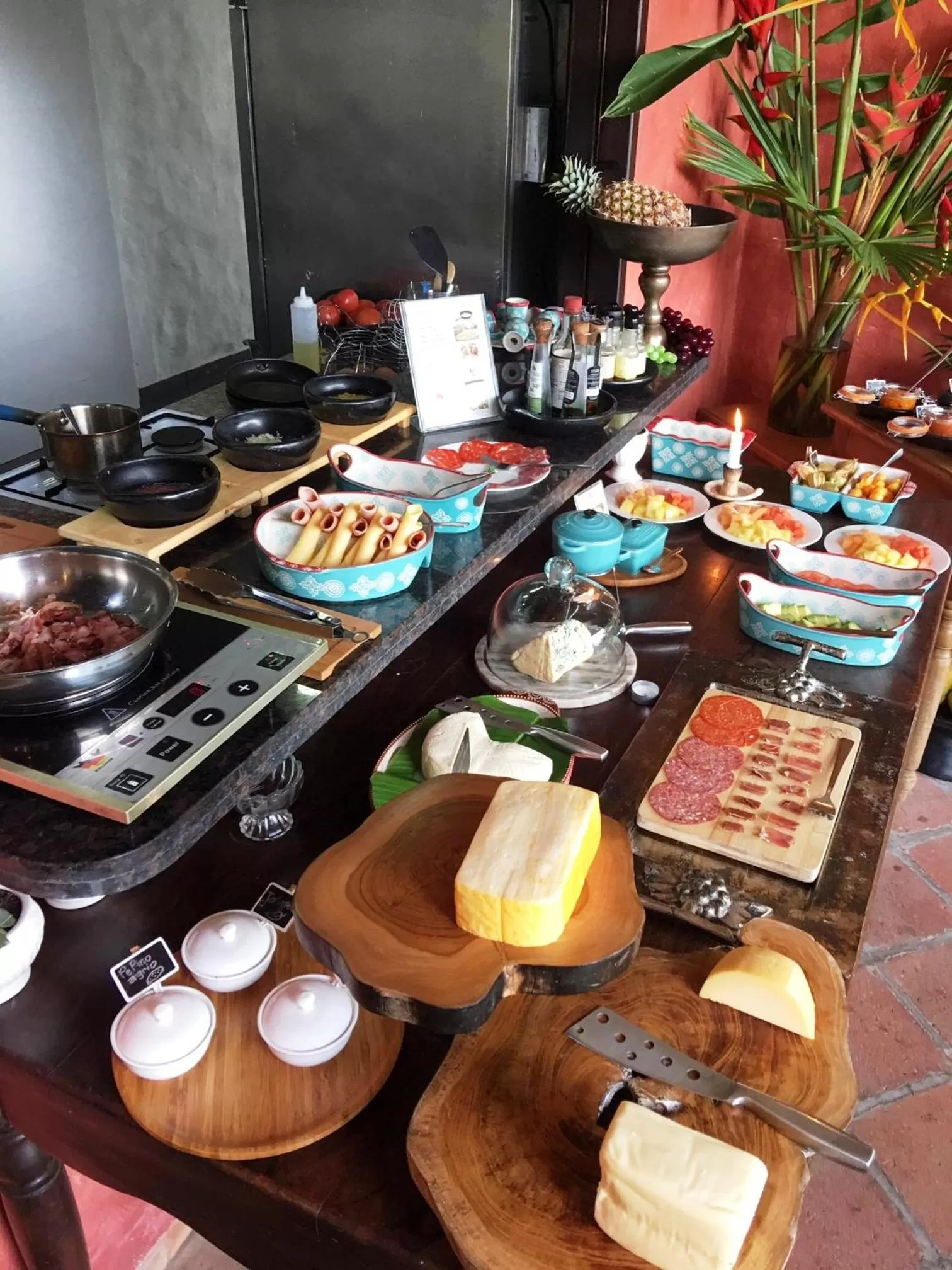Breakfast in Monasterio San Agustín, Colombia