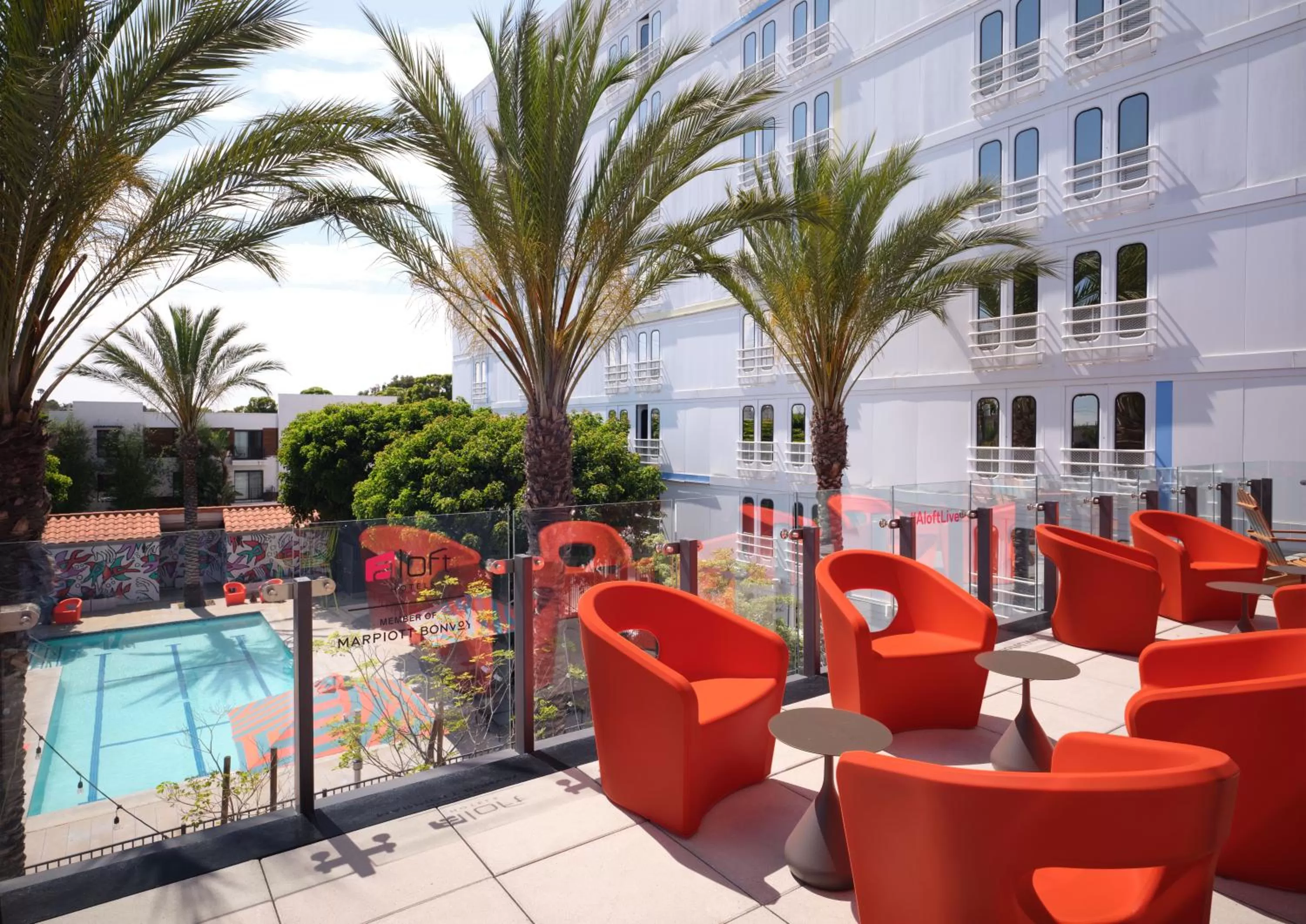 Patio in Aloft El Segundo - Los Angeles Airport