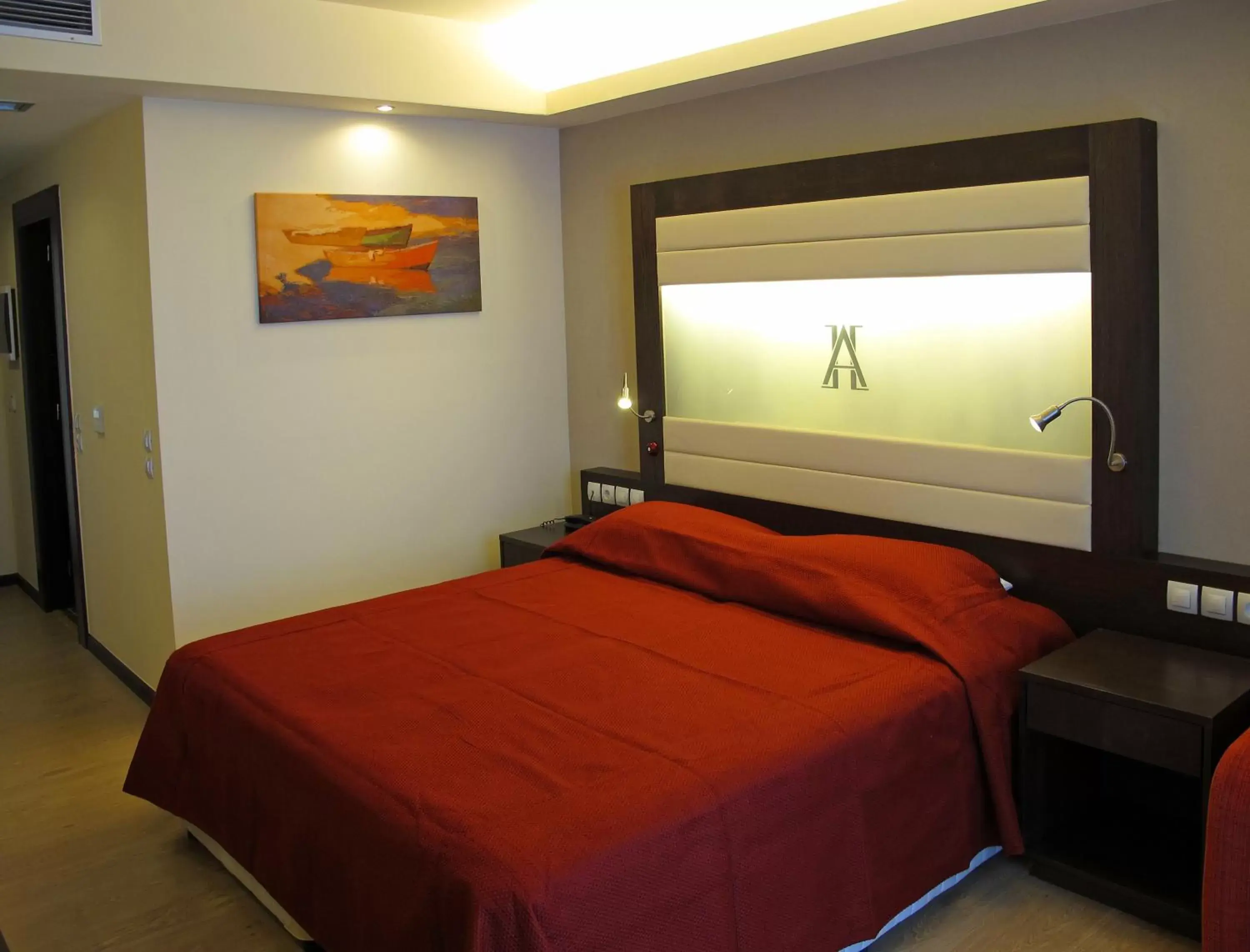 Bed in Arion Hotel
