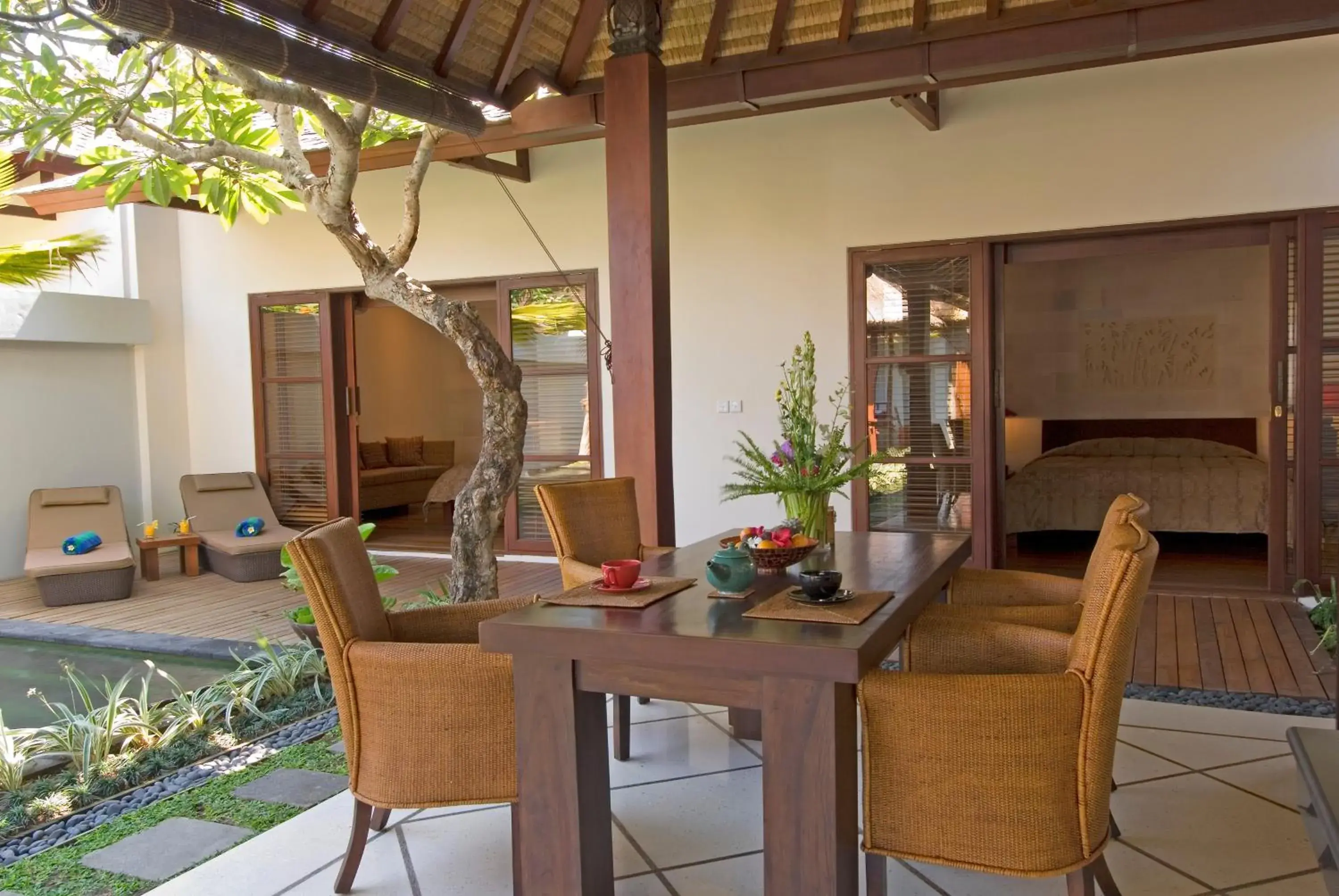 Dining area in Ellora Villas