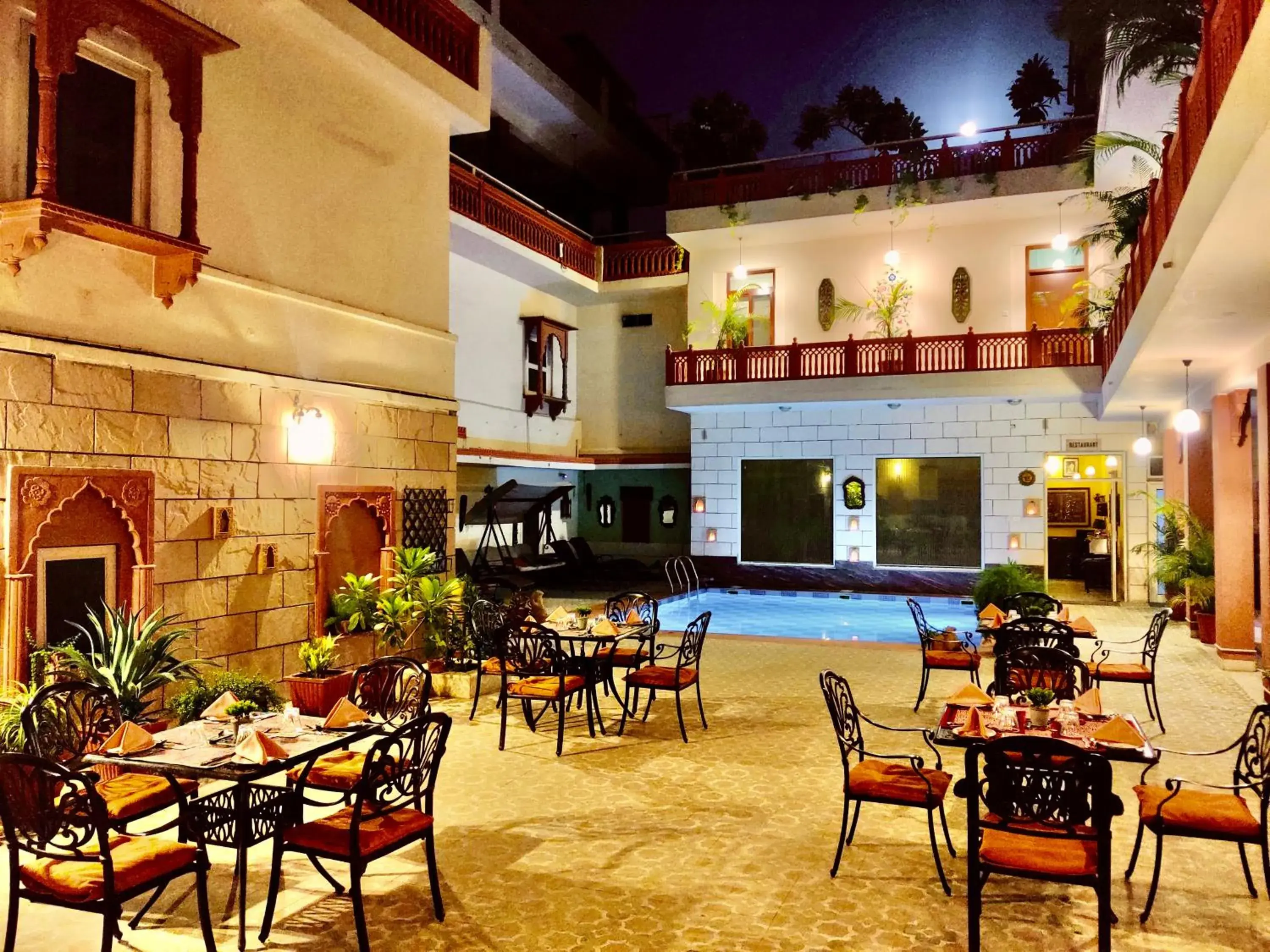 Restaurant/Places to Eat in Suryaa Villa Jaipur - A Boutique Heritage Haveli