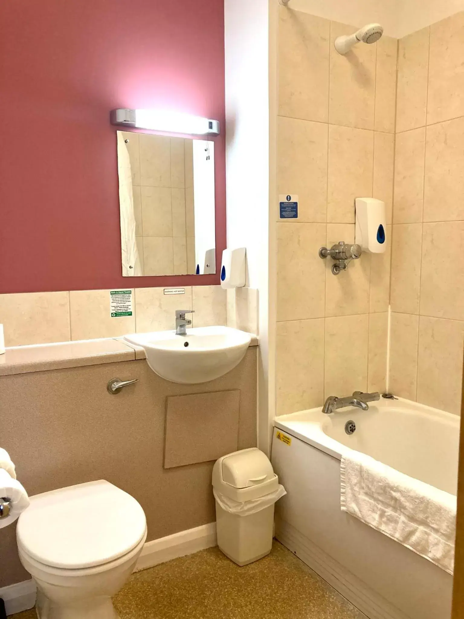 Shower, Bathroom in Wookey Hole Hotel