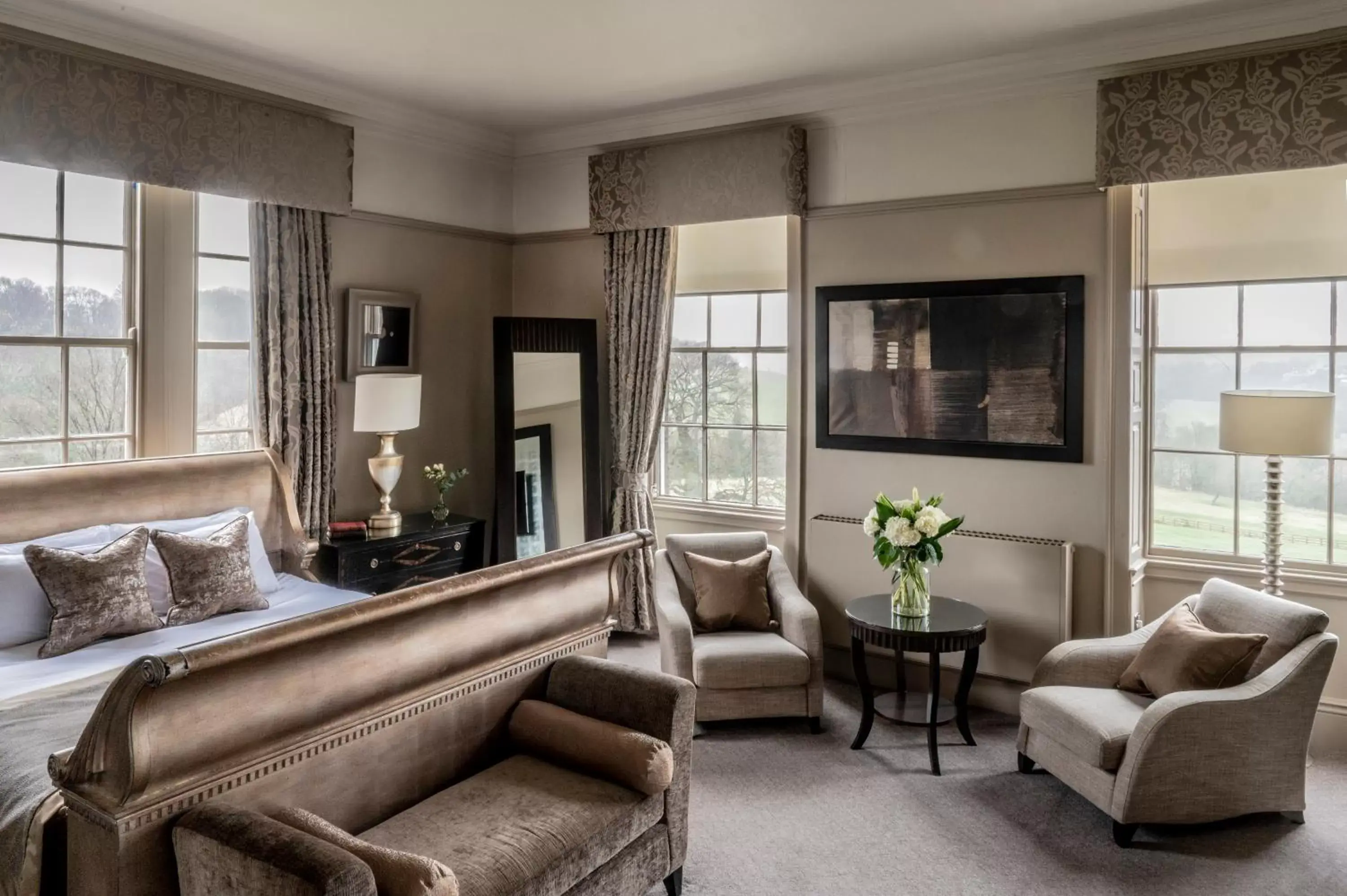 Bedroom, Seating Area in Wood Hall Hotel & Spa