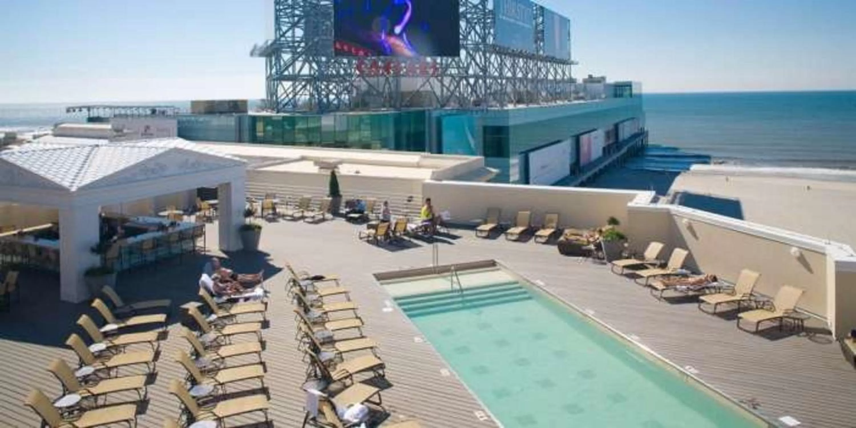 Swimming pool in Caesars Atlantic City, A Caesars Destination