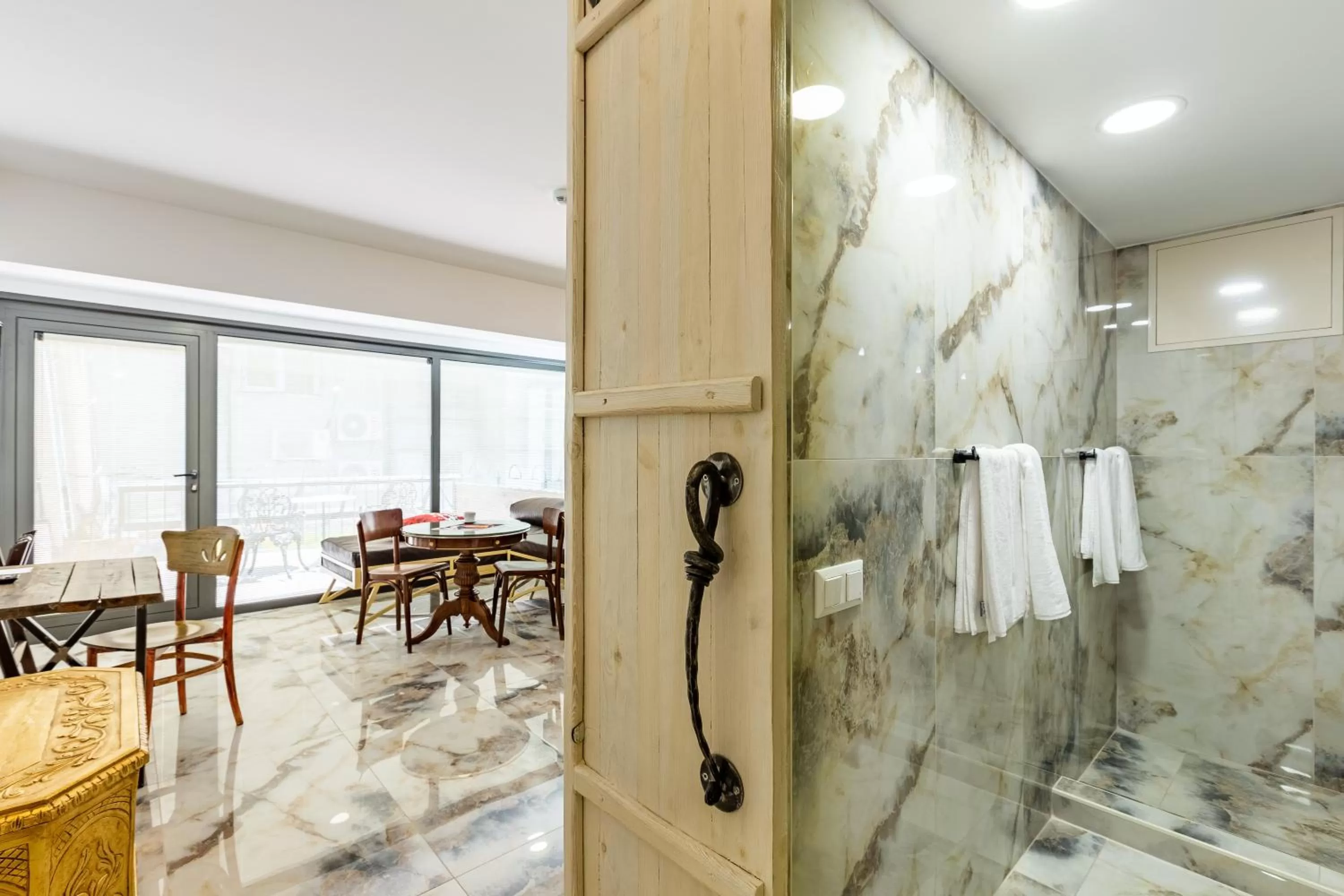 Bathroom in Villa Pera Suite Hotel