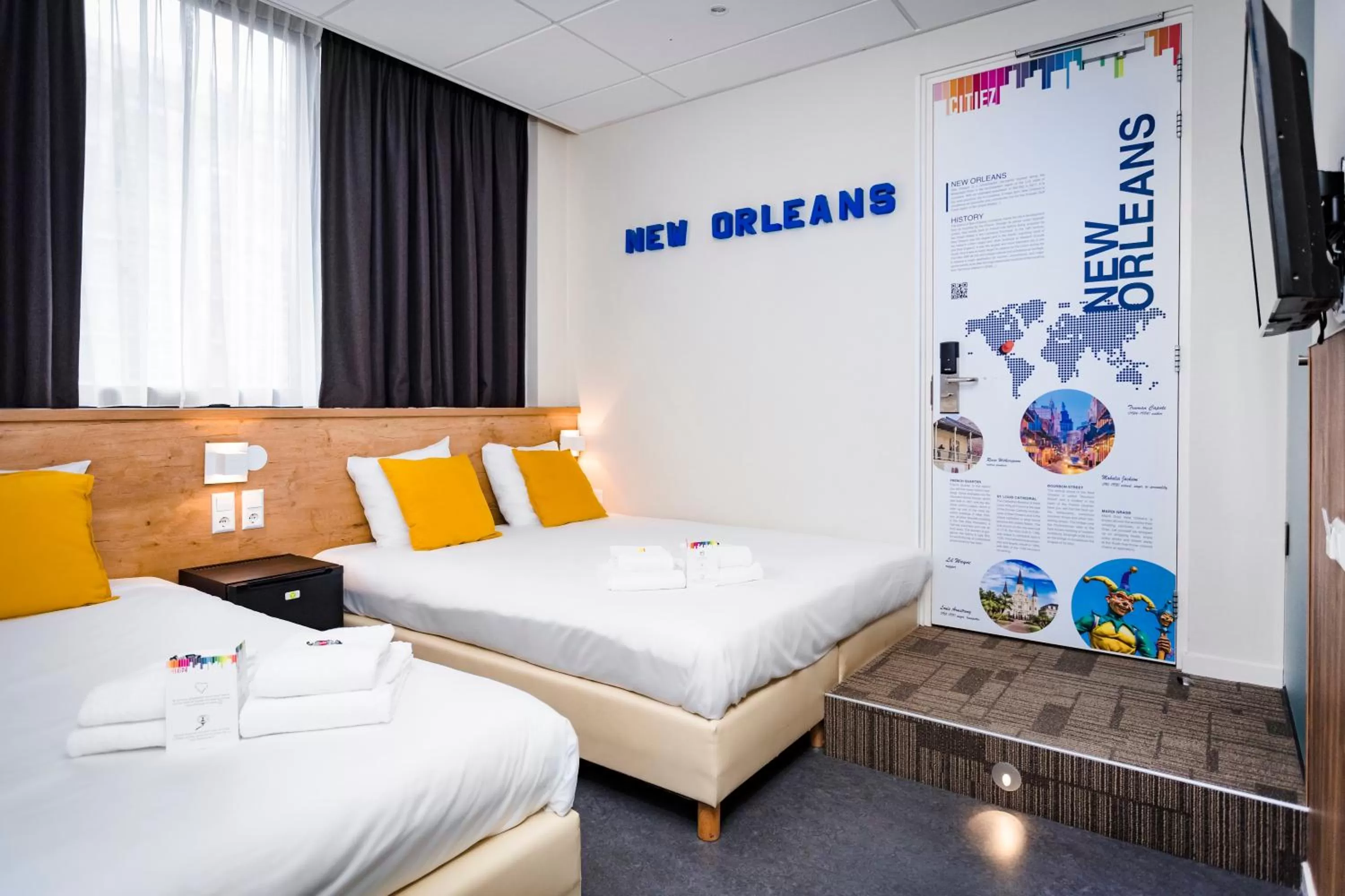 Bed in Citiez Hotel Amsterdam