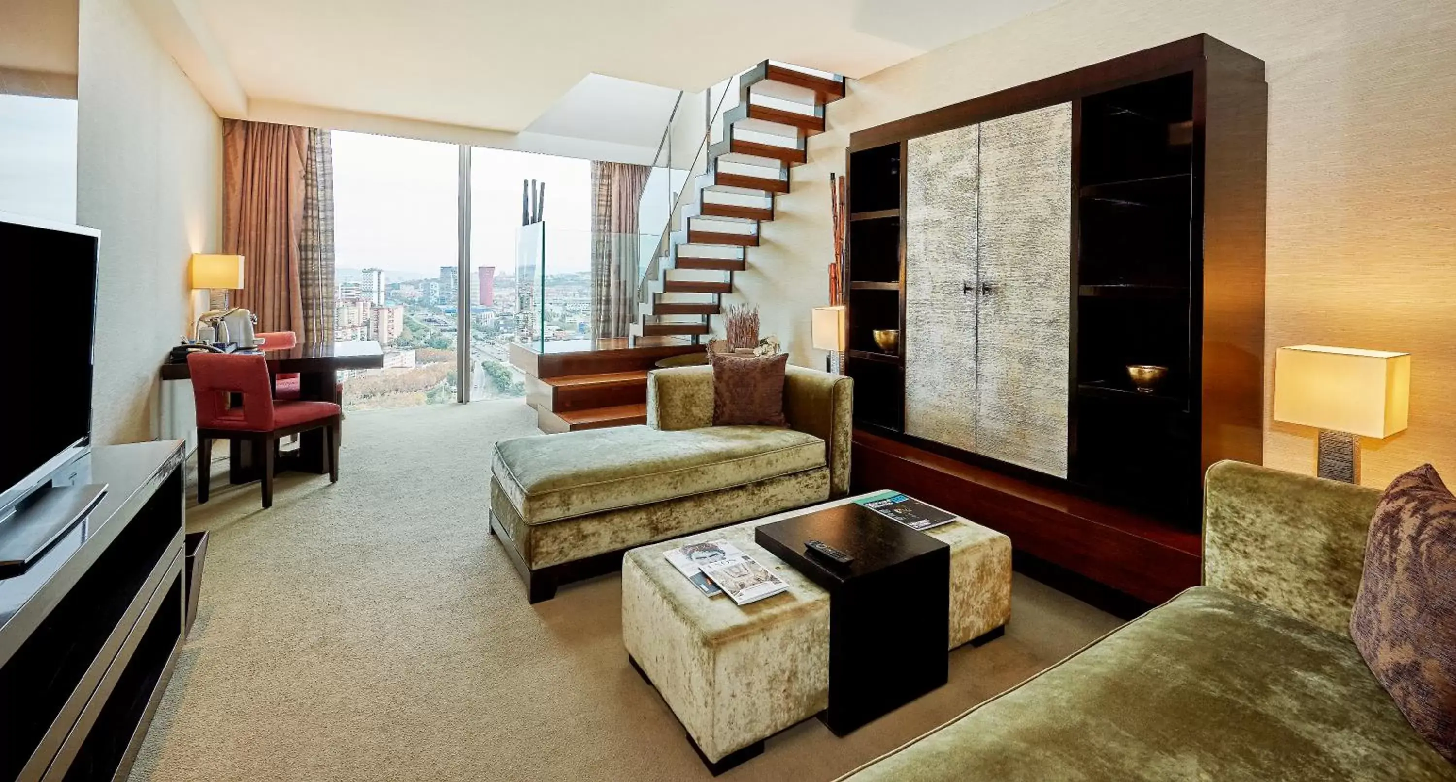 Living room, Seating Area in Hyatt Regency Barcelona Tower