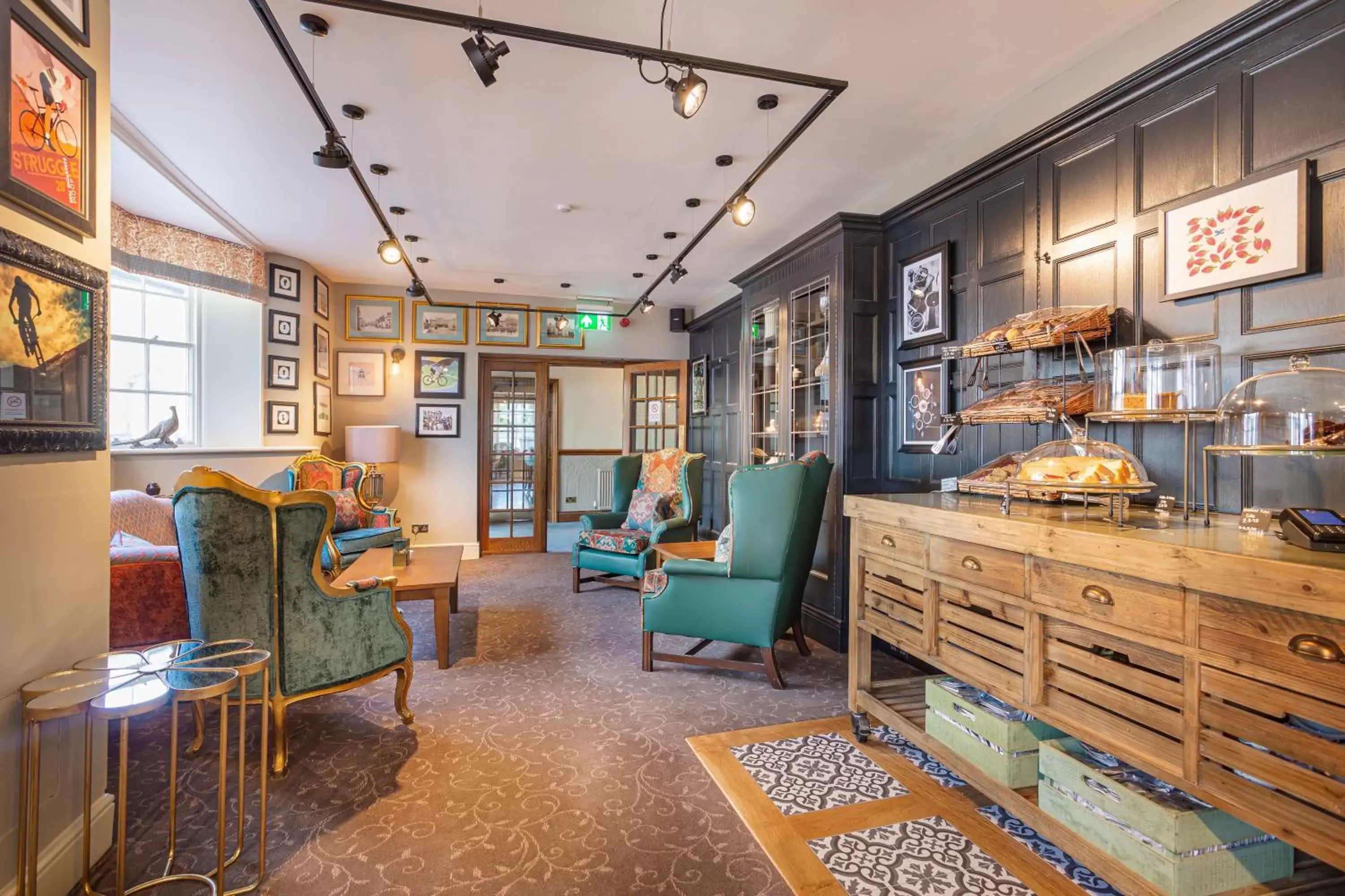 Lounge or bar in The Crown Hotel, Boroughbridge, North Yorkshire