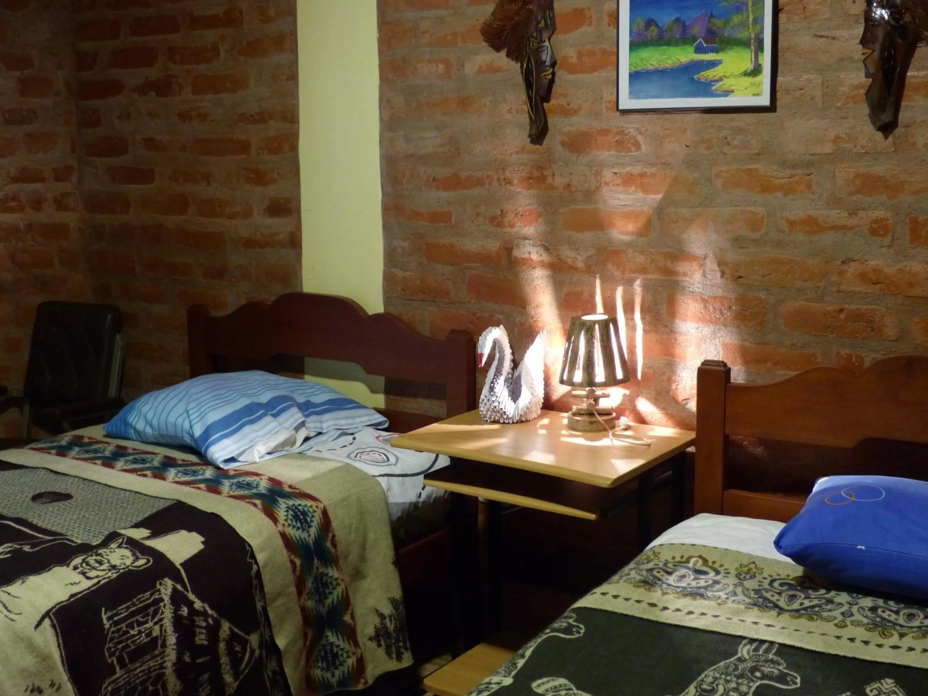 Decorative detail, Bed in Hostal La Casa Amarilla City