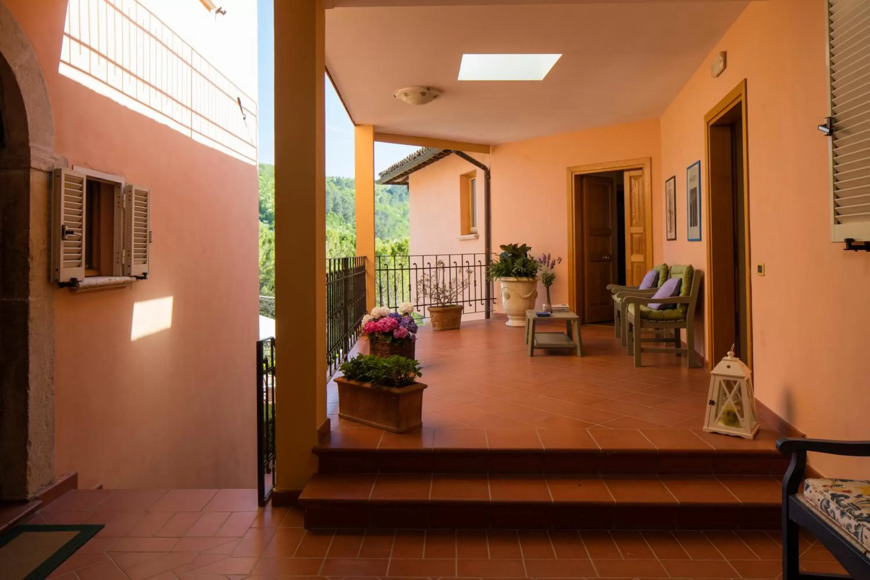 Balcony/Terrace in Albergo Villa Cristina