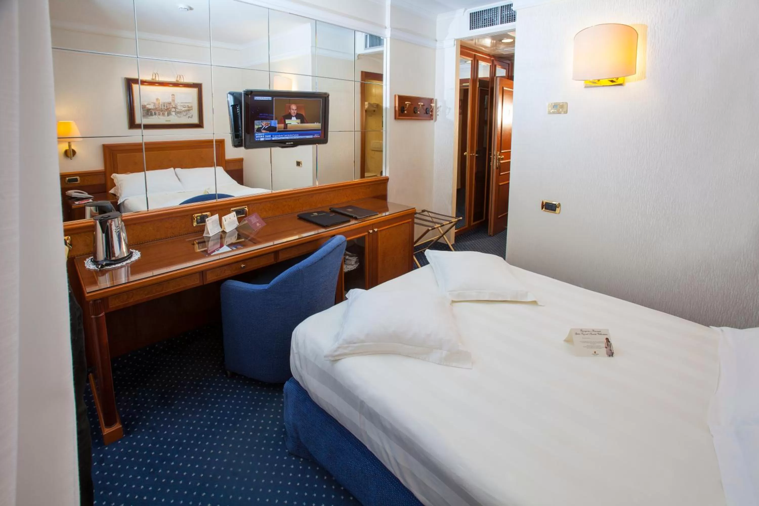 Decorative detail, Bed in Hotel Berna