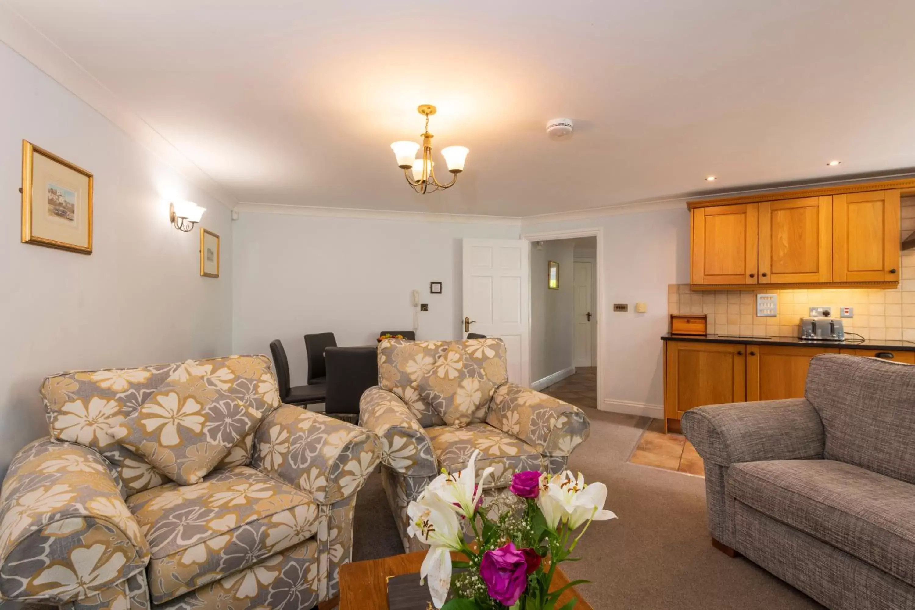 Living room, Seating Area in Porth Veor Manor Villas & Apartments