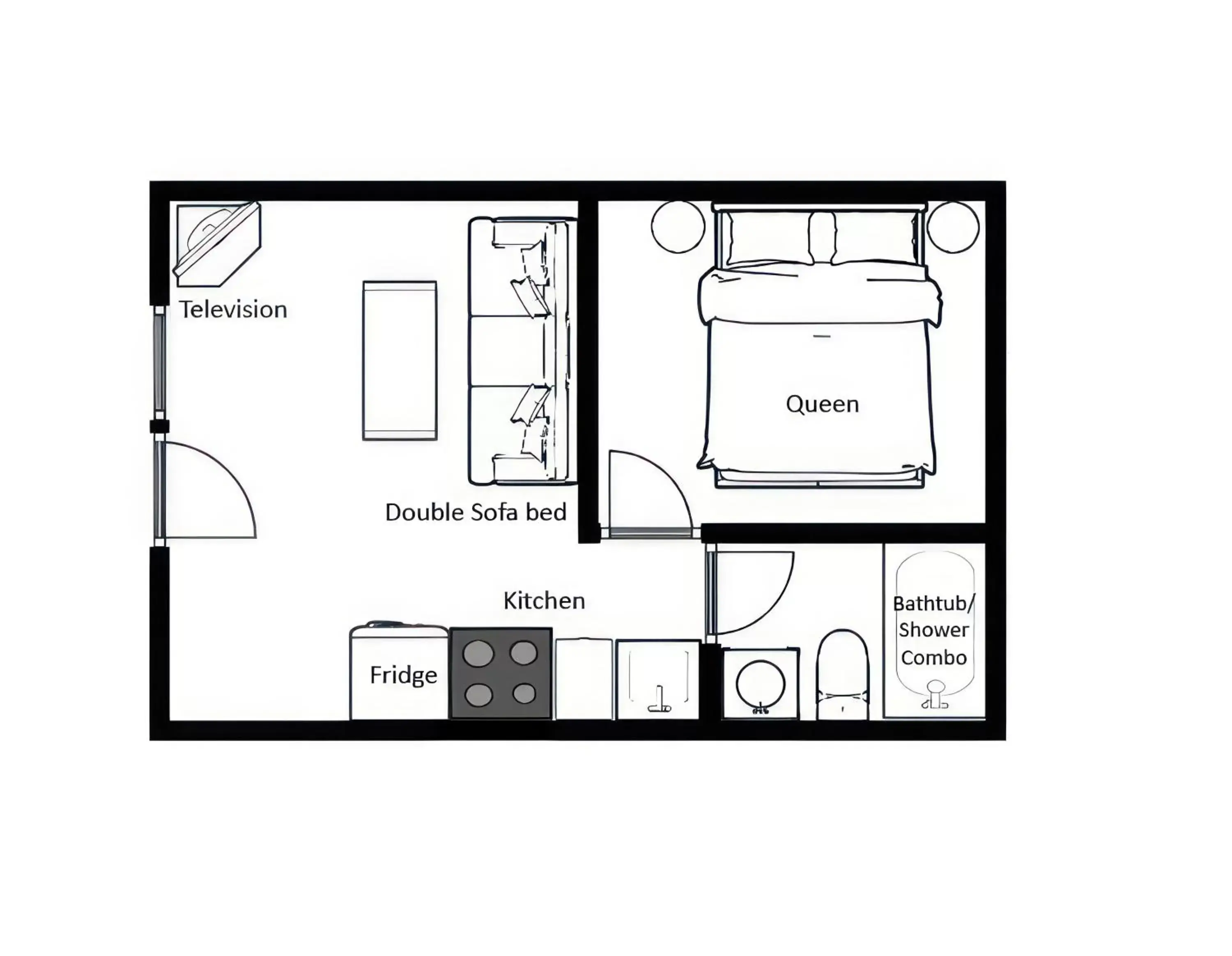 Floor Plan in Lakeside Villa Inn & Suites