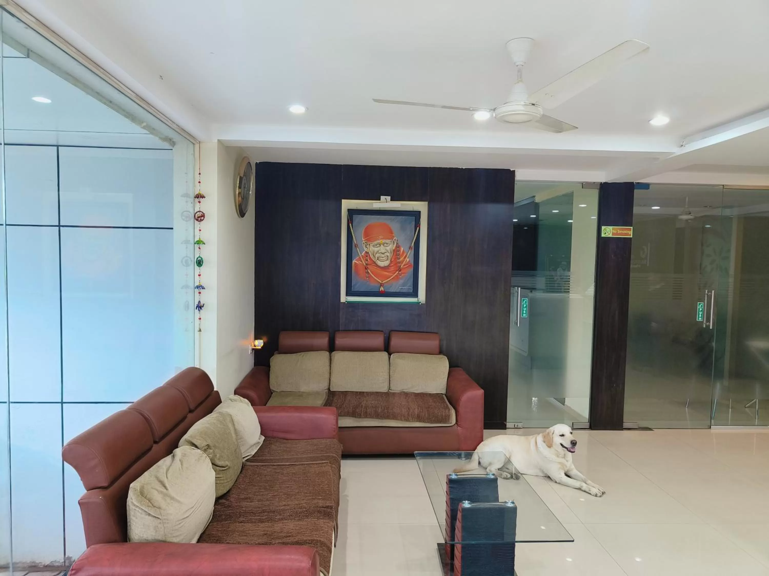 Lobby or reception in SAI SRUSHTI by NEEM SQUARE