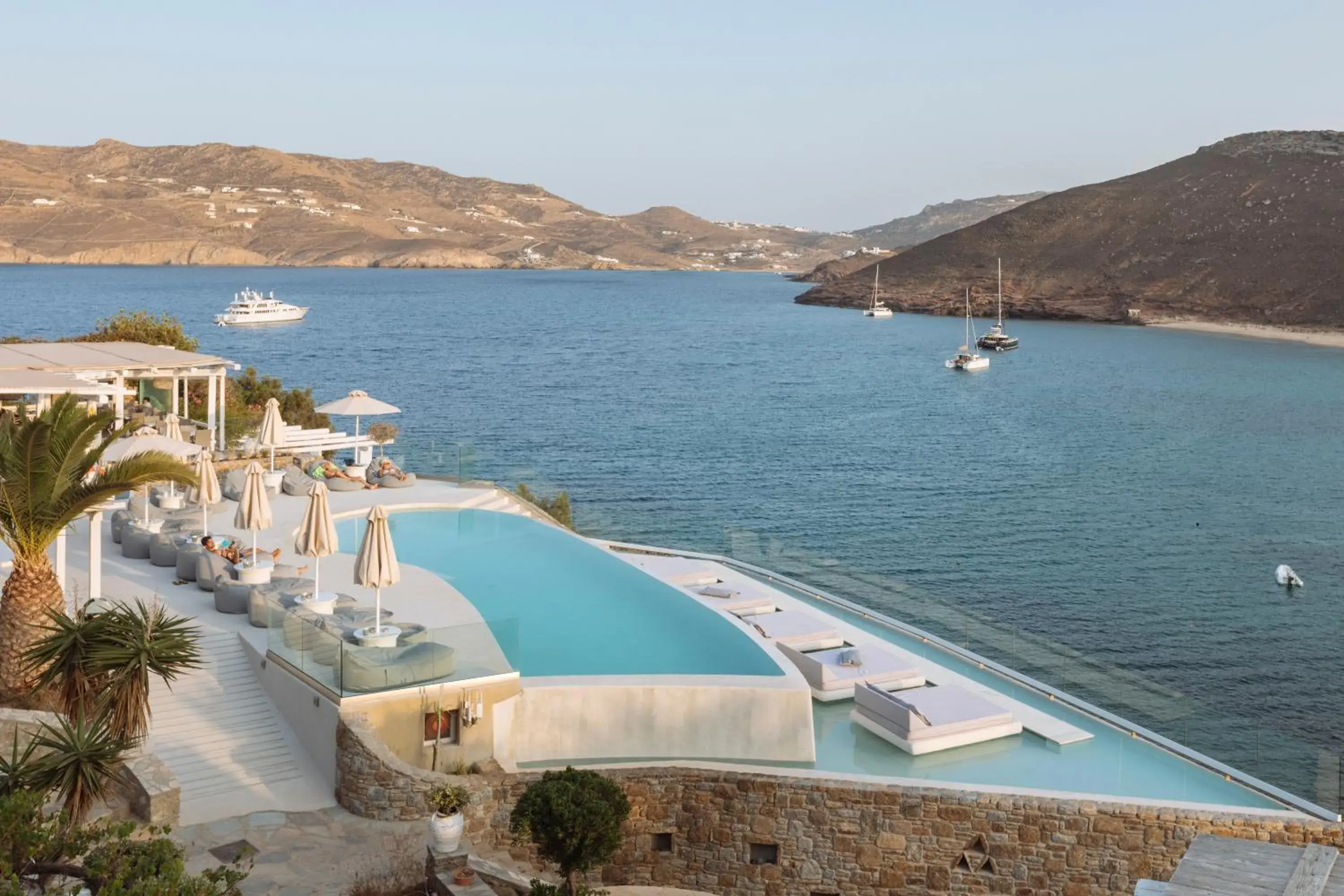 Swimming pool in Panormos Village