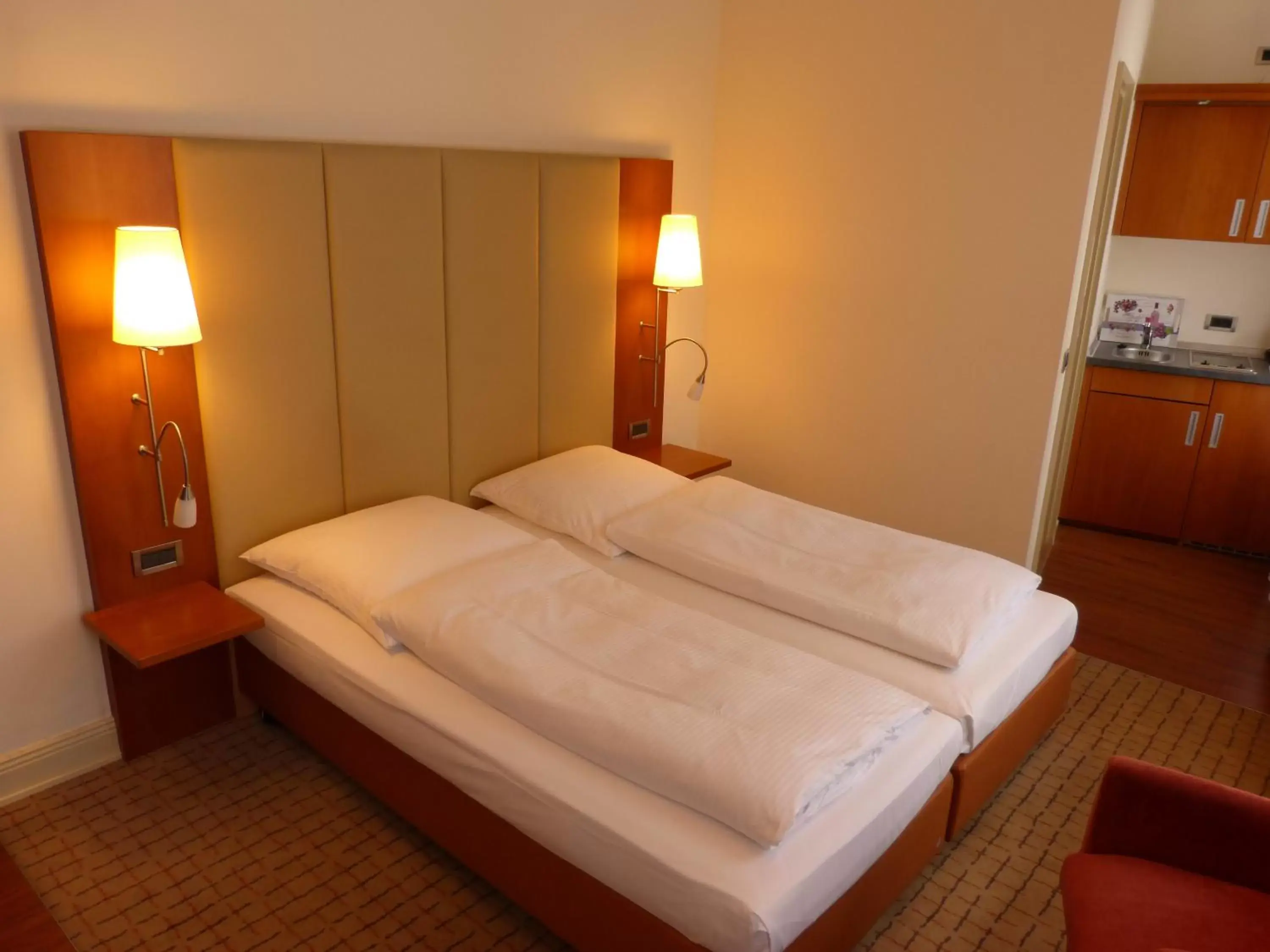 Bed in Hotel Vorbach