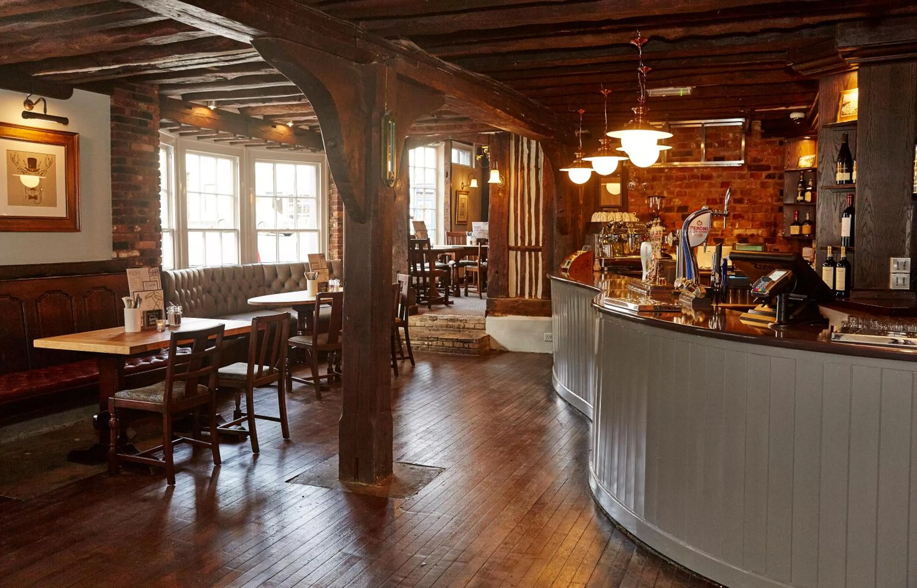 Lounge or bar in White Hart Hotel by Greene King Inns