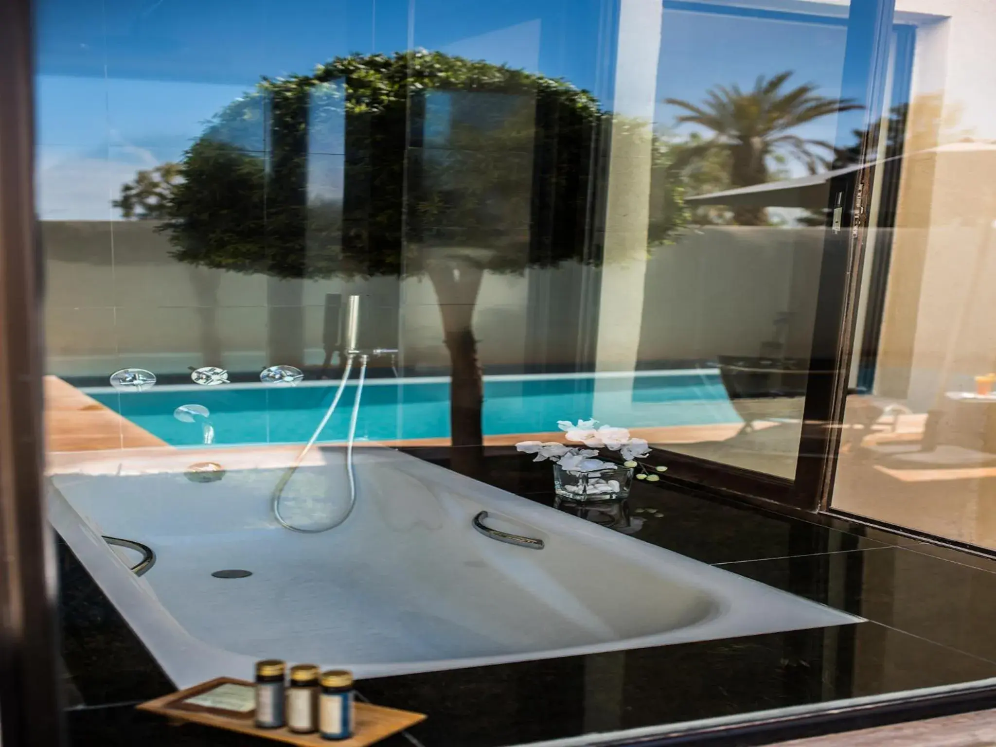 Bathroom, Swimming Pool in Sirayane Boutique Hotel & Spa Marrakech