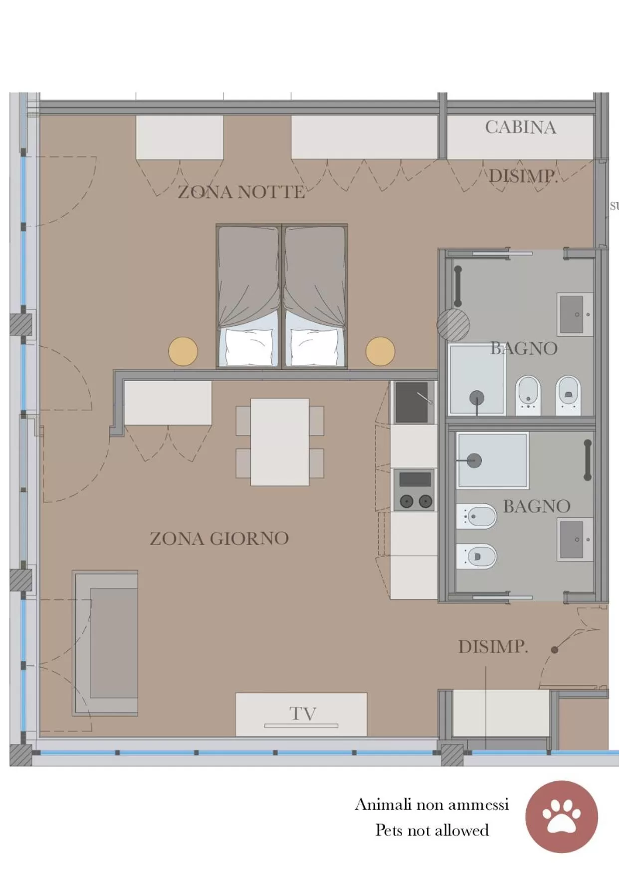 Floor plan in Aldeia Bianca Village