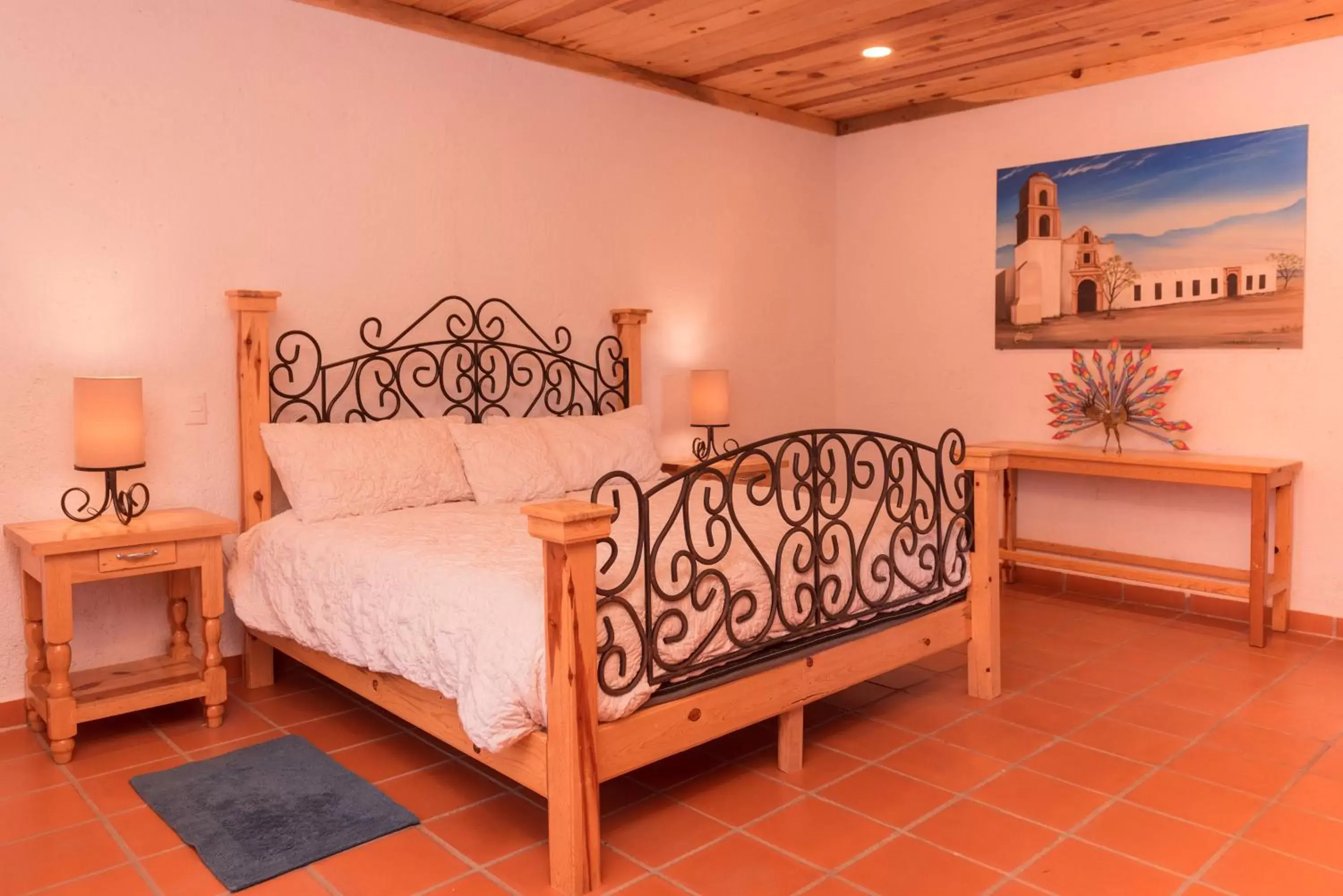 Bed in Hacienda Don Armando Boutique & Spa