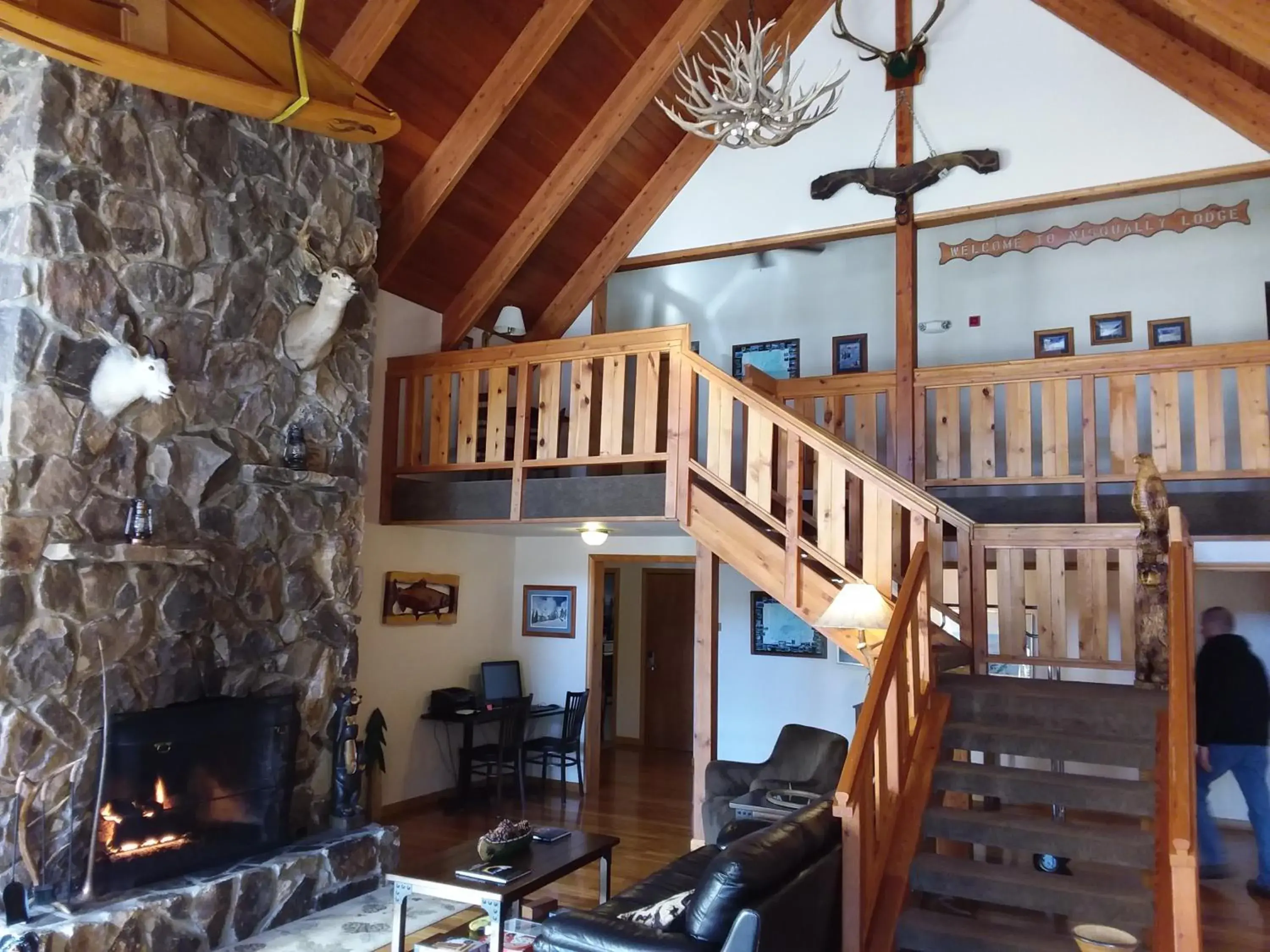 Lobby or reception in Nisqually Lodge