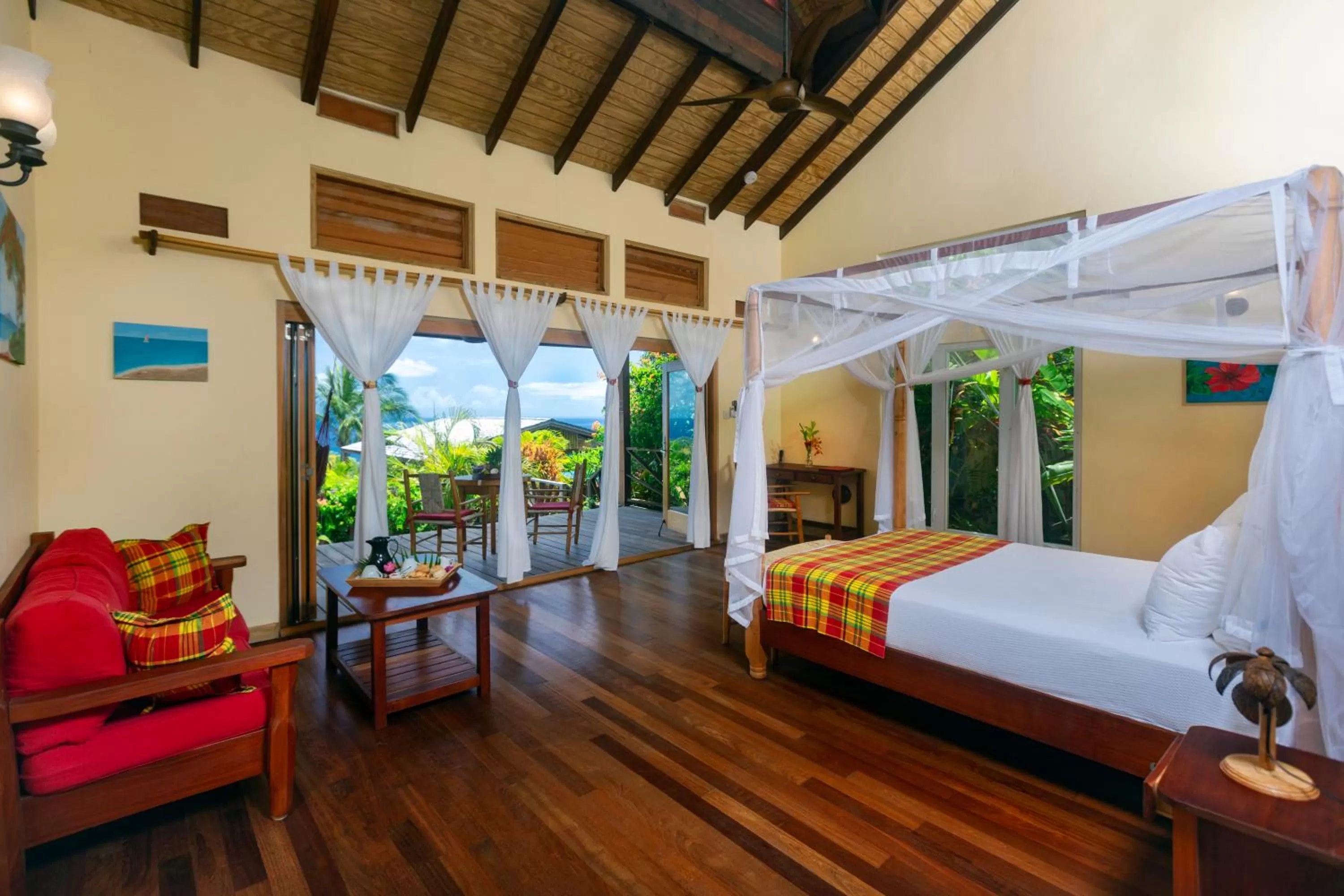 Bed in Tet Rouge Resort