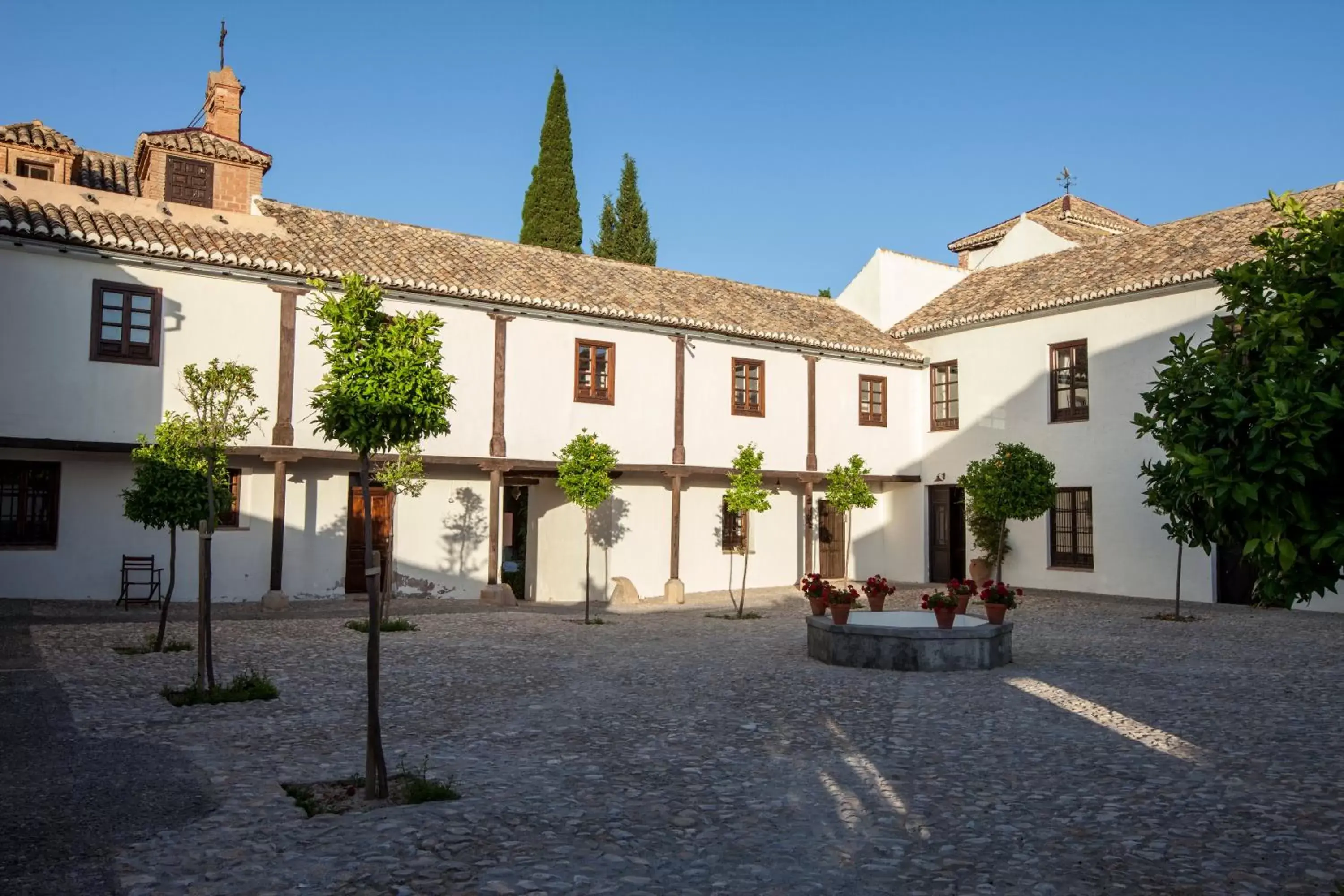 Patio, Property Building in Hotel Cortijo del Marqués