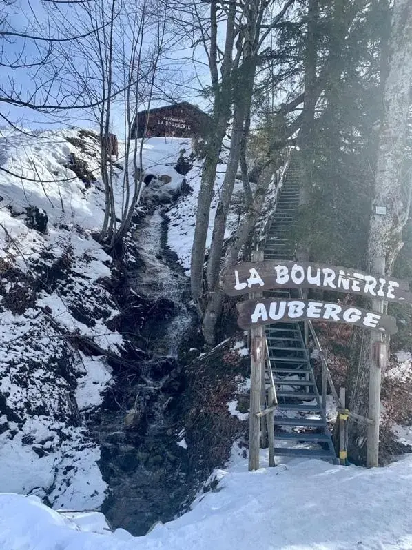 Facade/entrance, Winter in La Bournerie