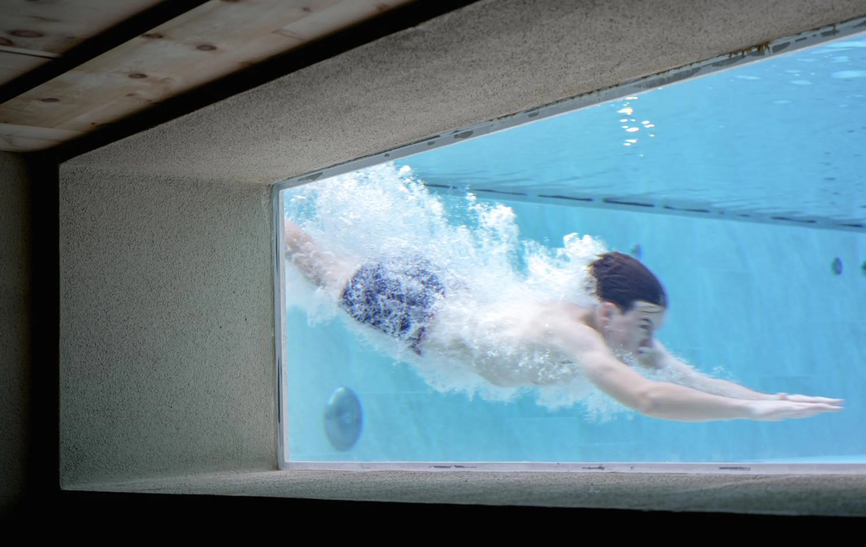 Pool view in Hotel Pozzamanigoni