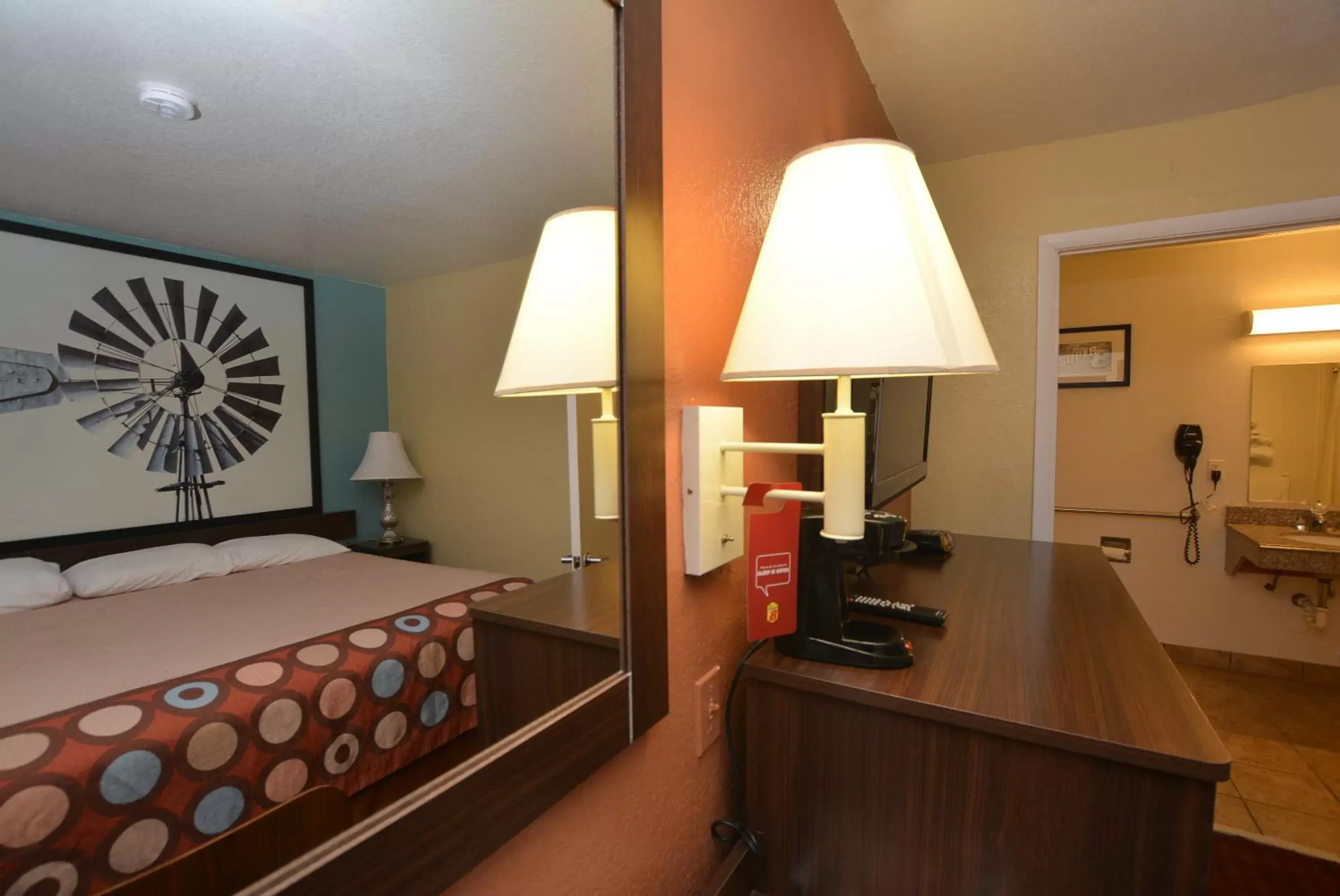 Bedroom, Bed in Super 8 by Wyndham Midwest City OK