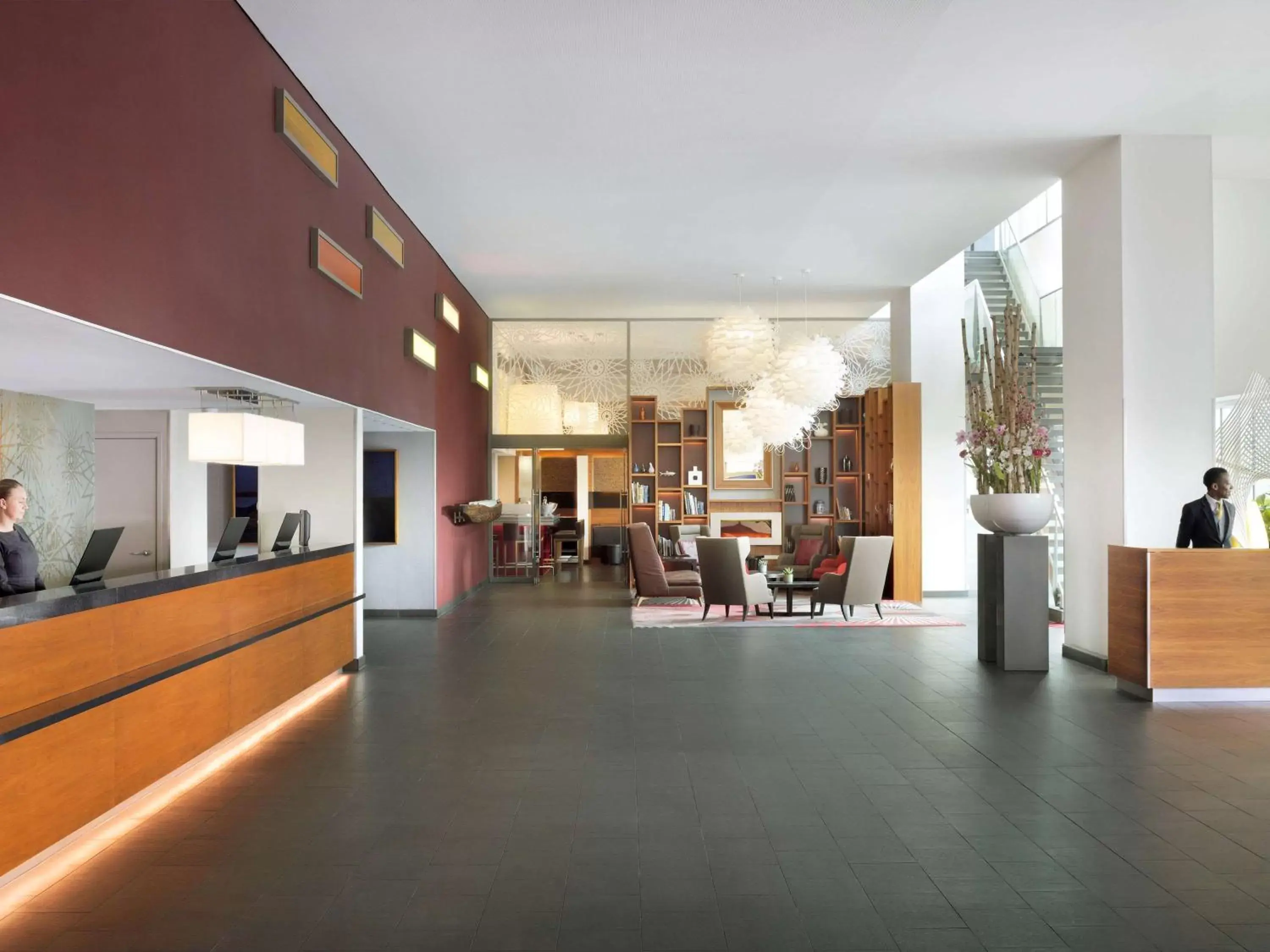 Property building, Lobby/Reception in Mövenpick Hotel Amsterdam City Centre