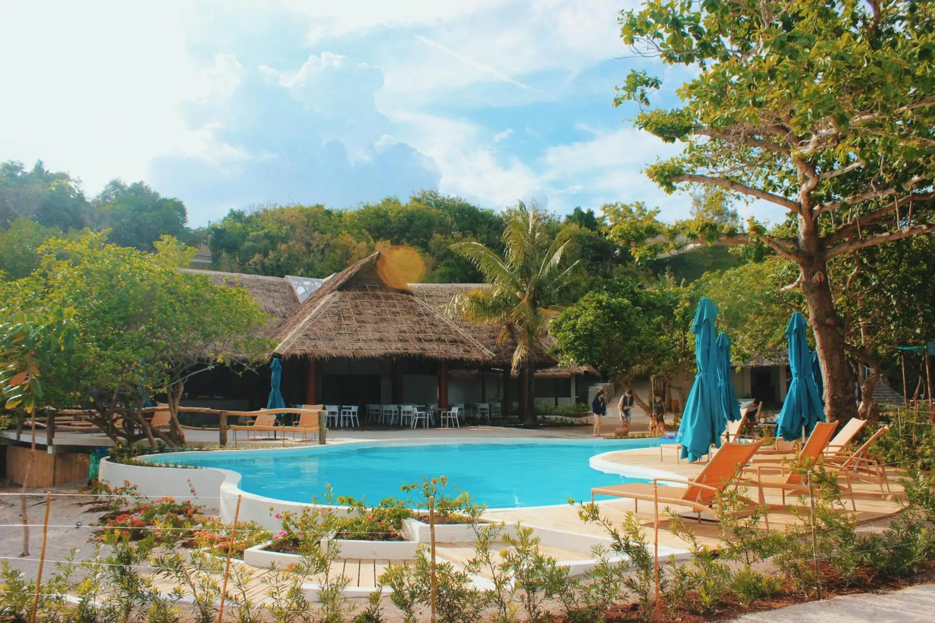 Swimming pool in Bluewater Sumilon Island Resort Swimming pool in Bluewater Sumilon Island Resort