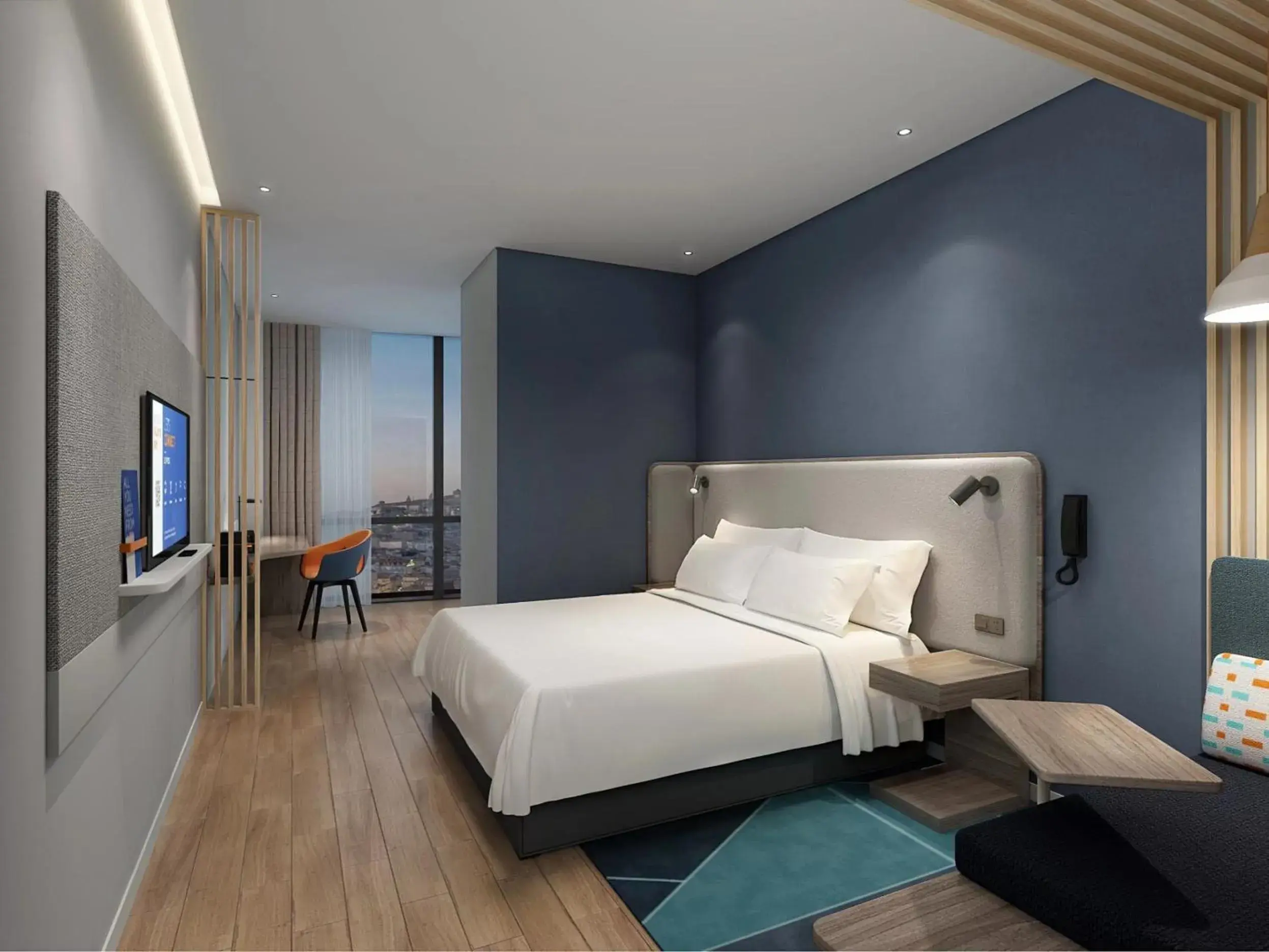 Photo of the whole room, Bed in Holiday Inn Express Yangjiang City Center by IHG Photo of the whole room, Bed in Holiday Inn Express Yangjiang City Center by IHG