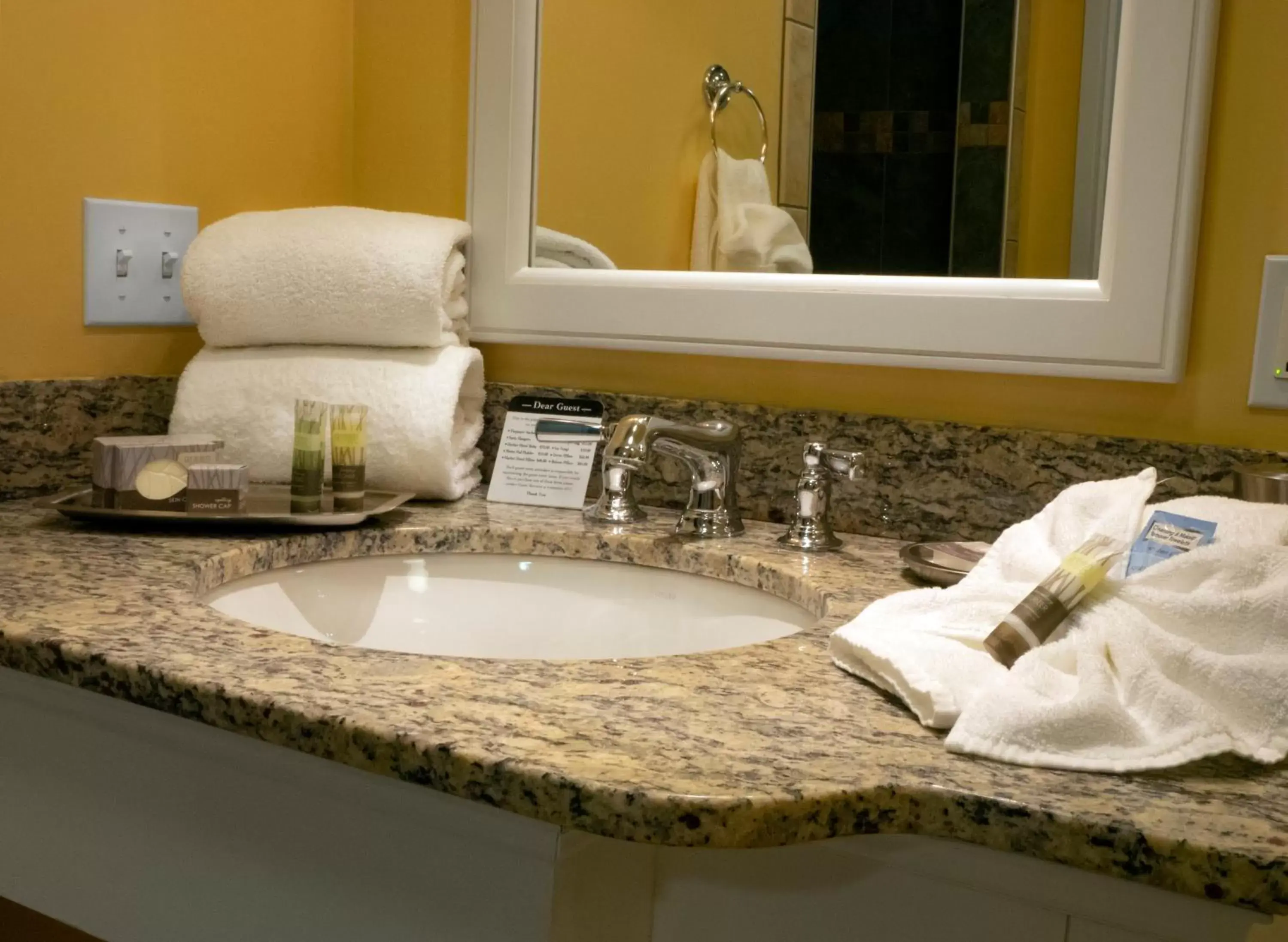 Bathroom in Watkins Glen Harbor Hotel