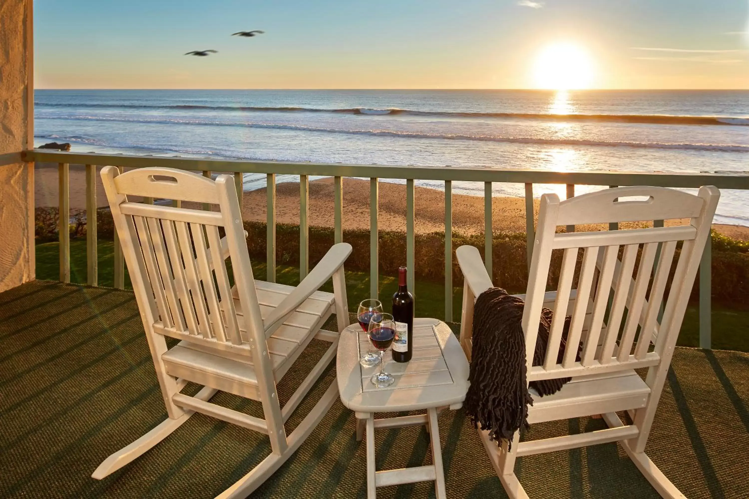 Patio in Cavalier Oceanfront Resort