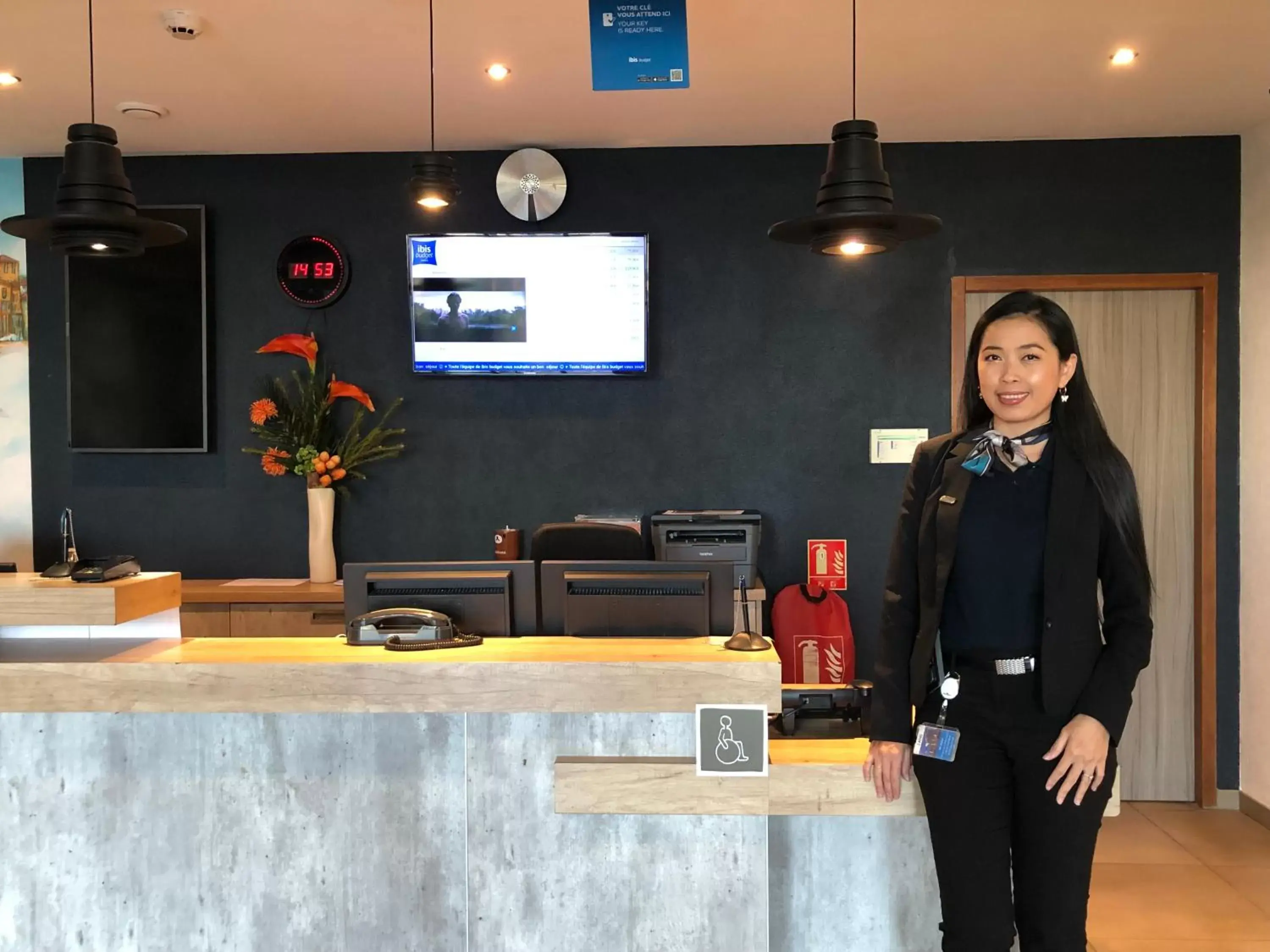 Lobby or reception, Lobby/Reception in ibis budget Aéroport Lyon Saint Exupéry