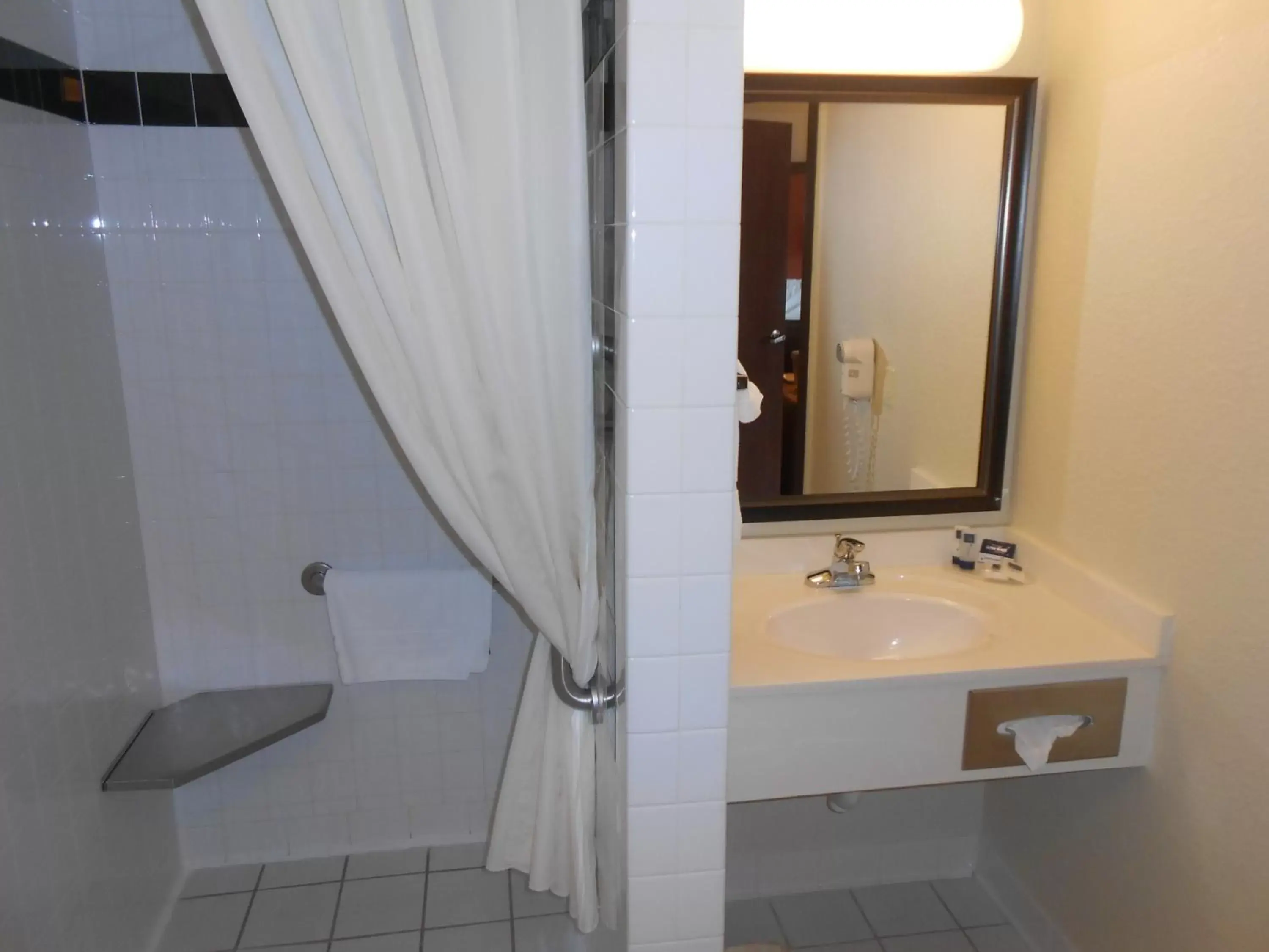 Shower, Bathroom in AmericInn by Wyndham Tofte Near Lake Superior