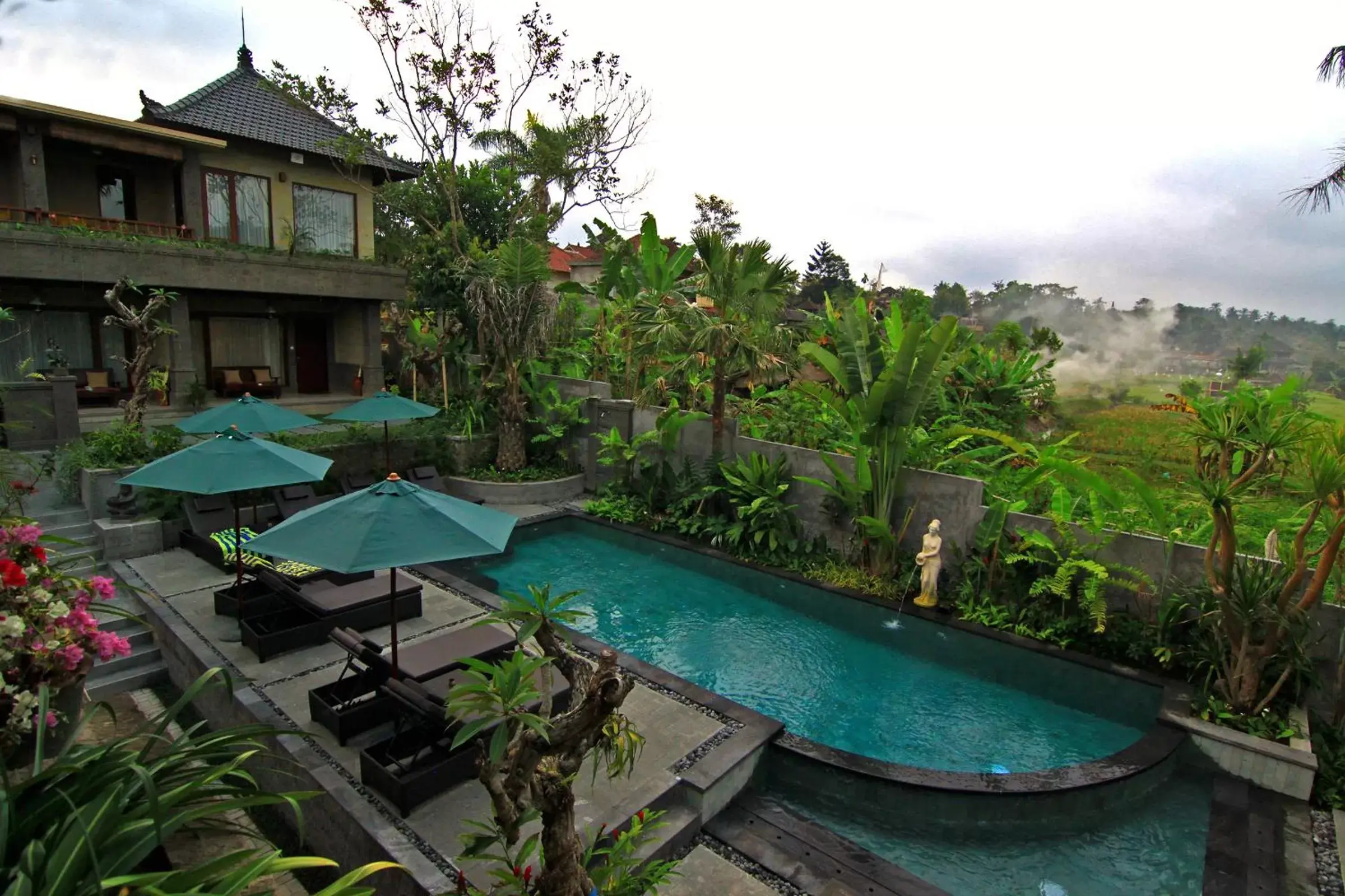 Natural landscape, Pool View in De Munut Balinese Resort
